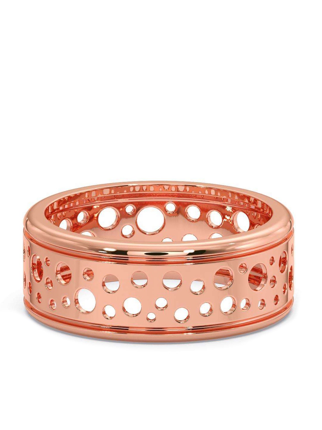 

CANDERE A KALYAN JEWELLERS COMPANY Men 14KT Rose Gold Ring-3.9gm
