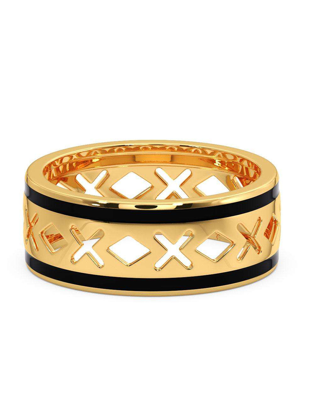 

CANDERE A KALYAN JEWELLERS COMPANY Men 18KT BIS Hallmark Gold Ring-4.26gm