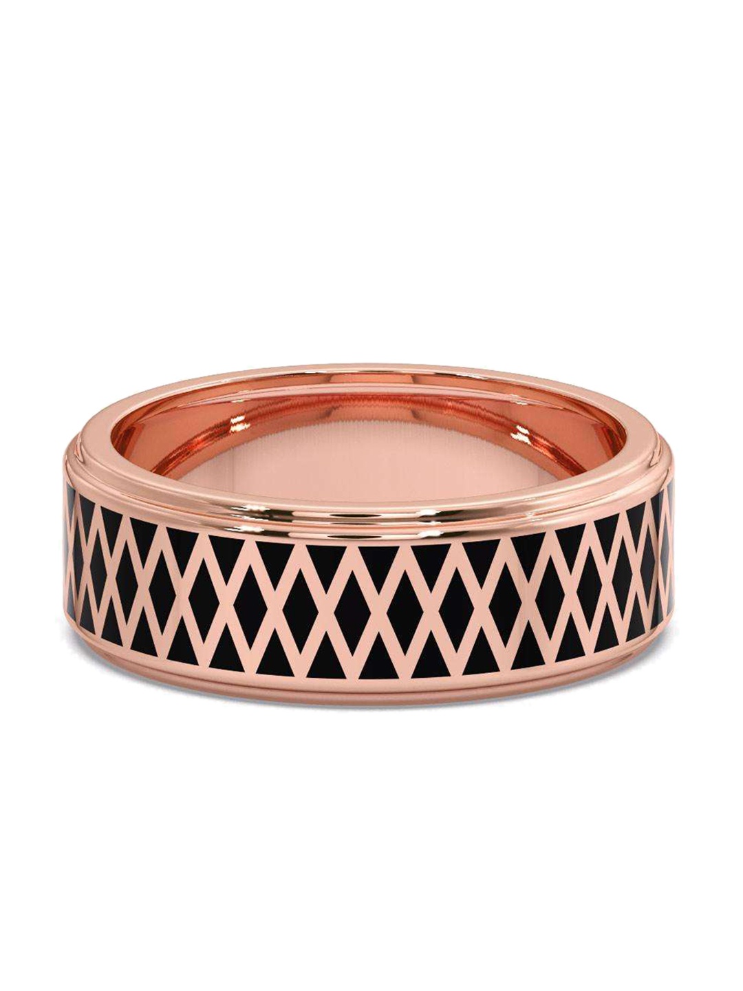 

CANDERE A KALYAN JEWELLERS COMPANY Men 18KT BIS Hallmark Rose Gold Finger Ring-5.48gm