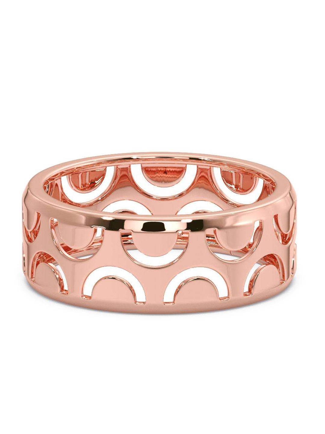 

CANDERE A KALYAN JEWELLERS COMPANY Men 18KT BIS Hallmark Rose Gold Finger Ring-4.63 g