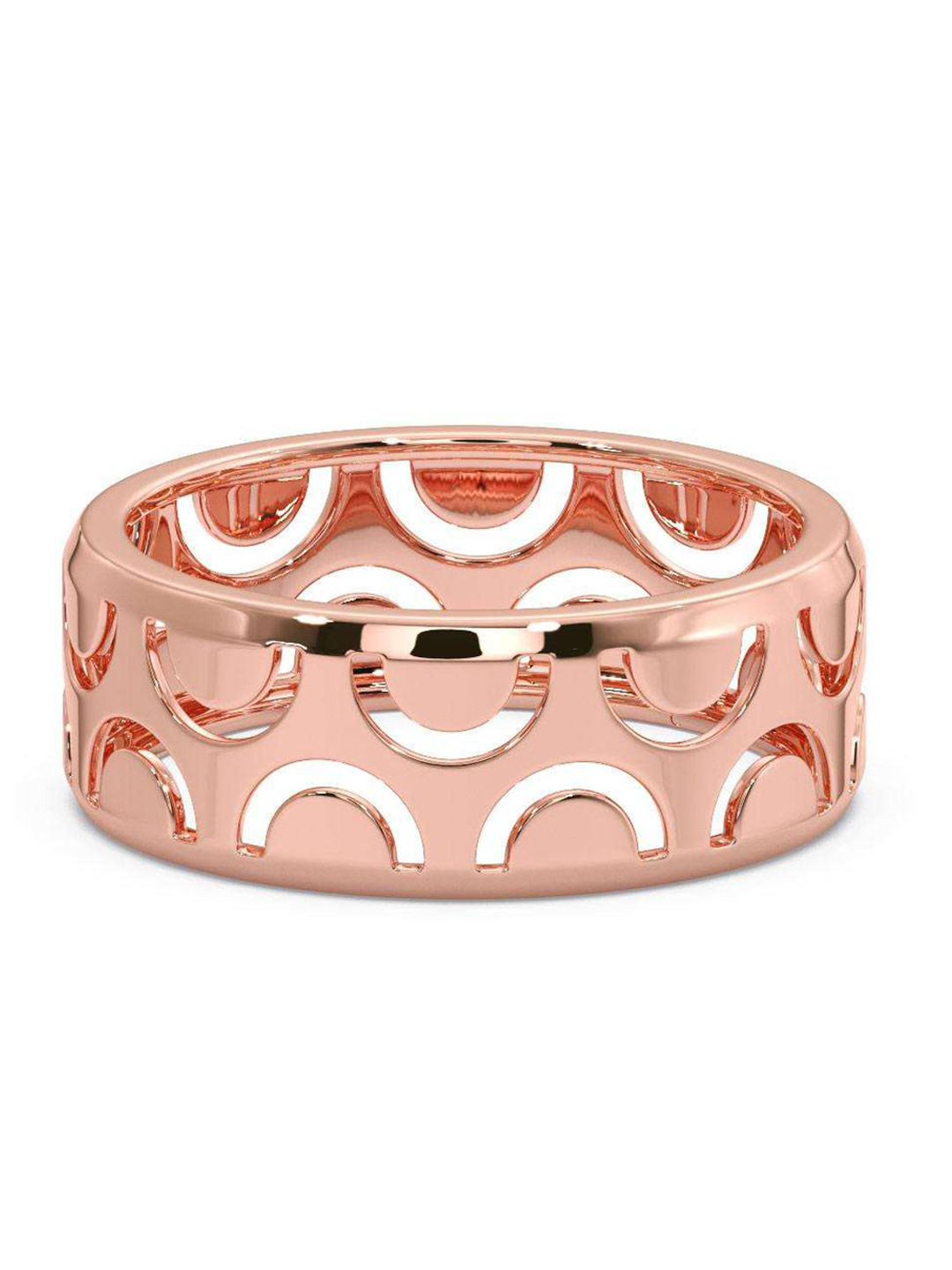

CANDERE A KALYAN JEWELLERS COMPANY Men 14KT BIS Hallmark Rose Gold Ring- 3.26gm