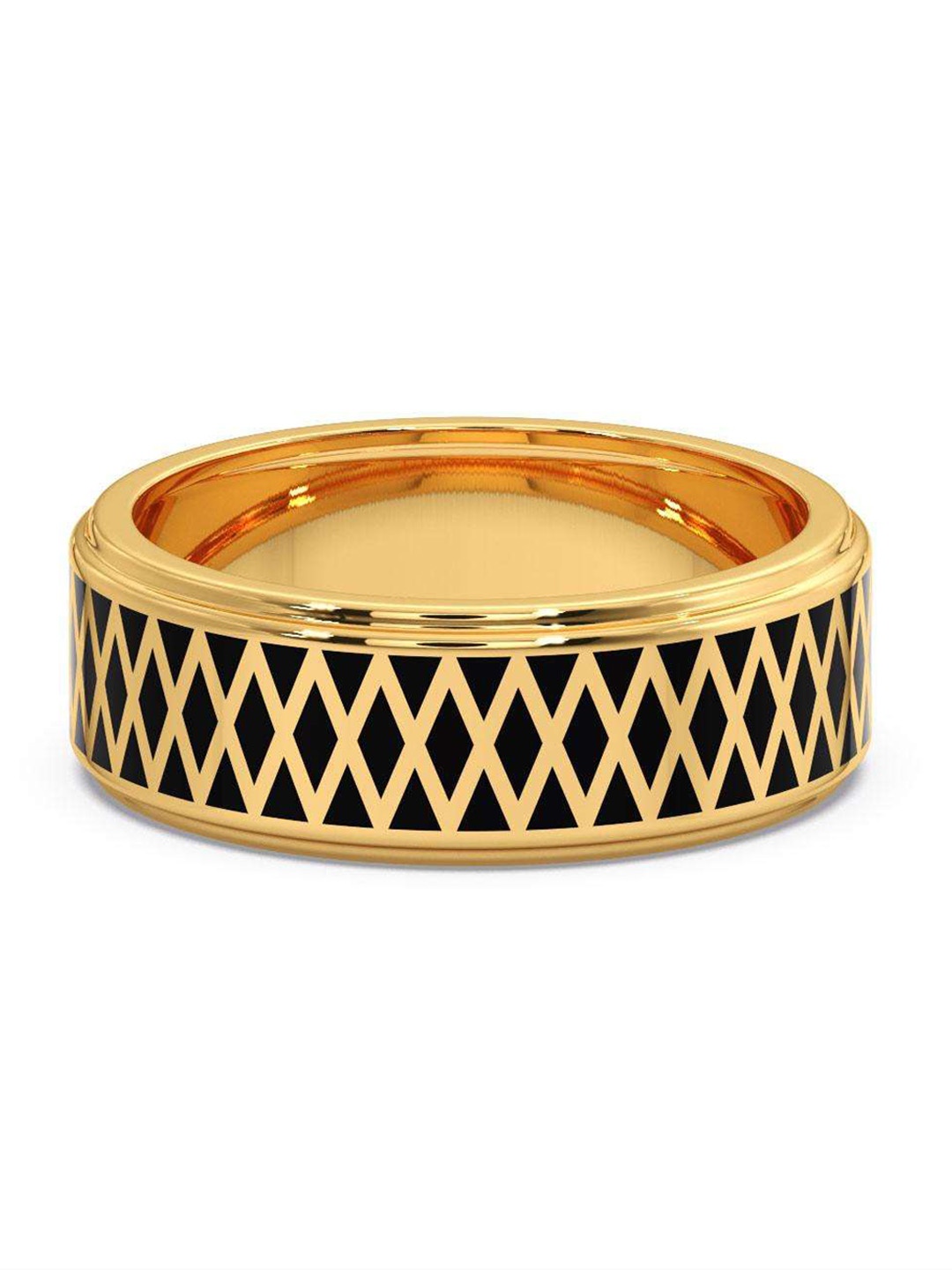 

CANDERE A KALYAN JEWELLERS COMPANY Men 18KT BIS Hallmark Gold Ring-4.86gm