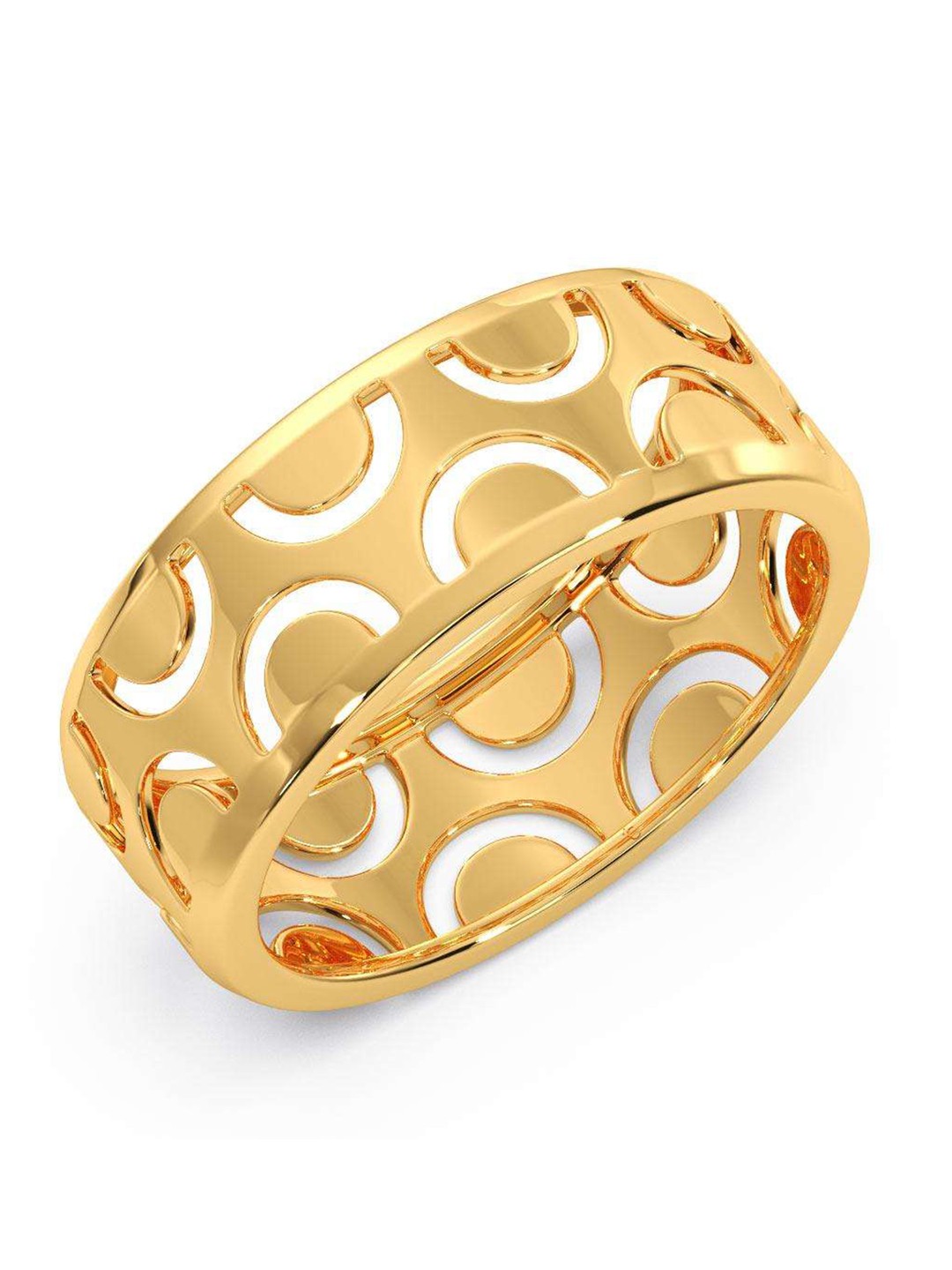 

CANDERE A KALYAN JEWELLERS COMPANY Men 14KT BIS Hallmark Gold Ring-3.15gm