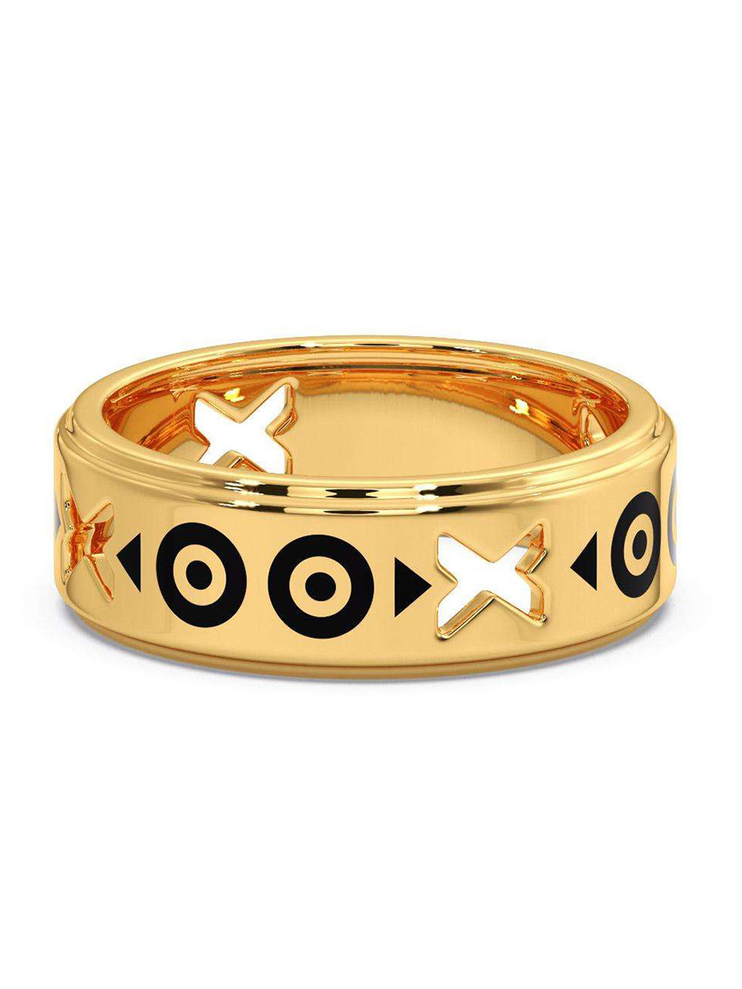 

CANDERE A KALYAN JEWELLERS COMPANY Men 14KT BIS Hallmark Gold Finger Ring-4.43gm