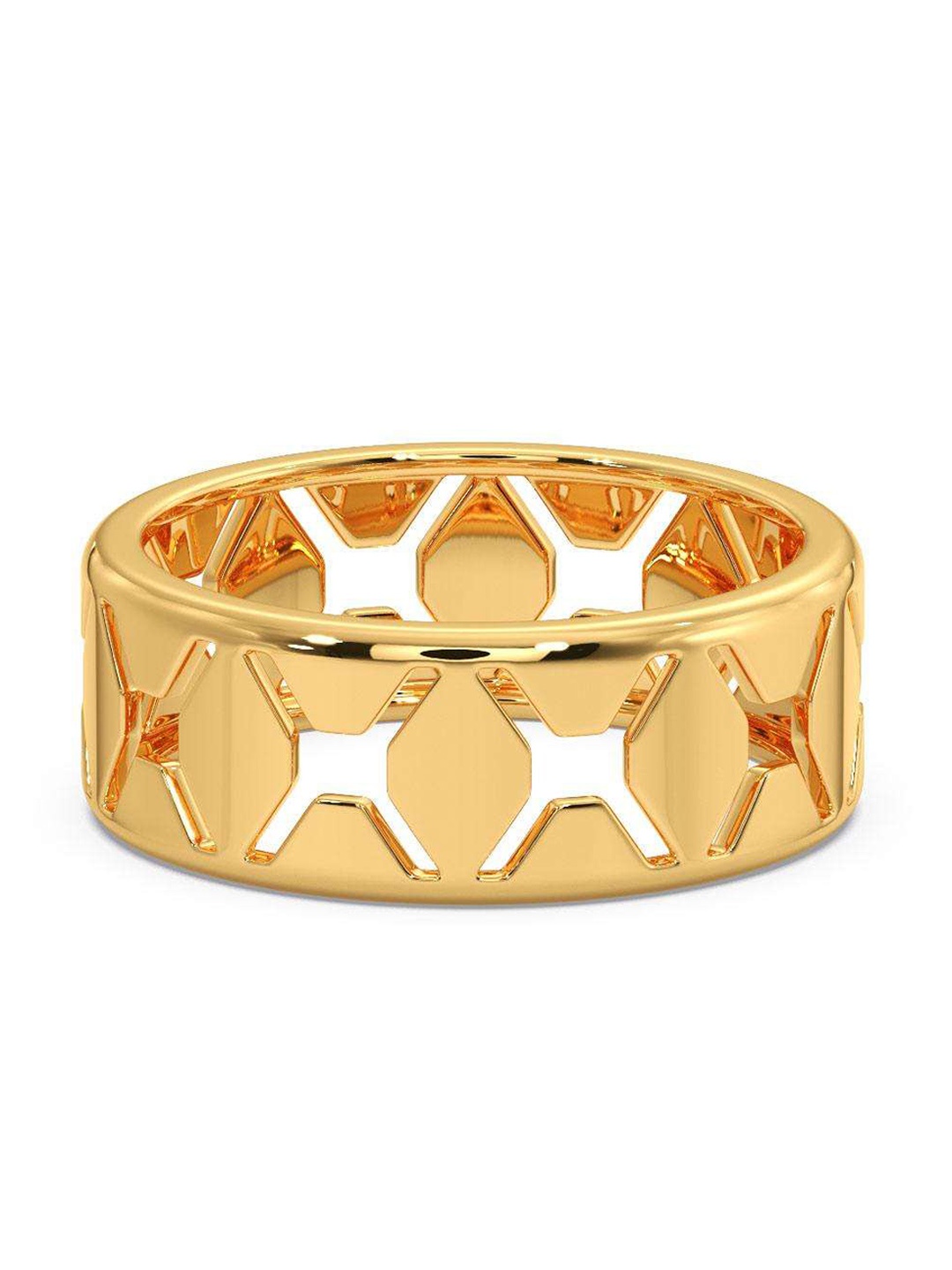 

CANDERE A KALYAN JEWELLERS COMPANY Men 18KT BIS Hallmark Gold Ring - 4.83gm