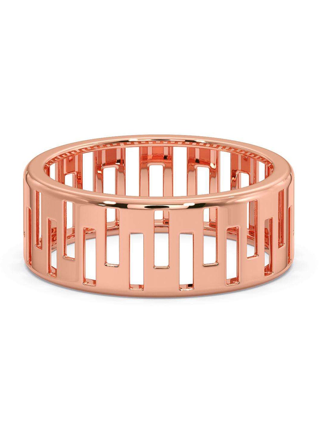 

CANDERE A KALYAN JEWELLERS COMPANY Men 14KT Rose Gold Finger Ring-3.05 g