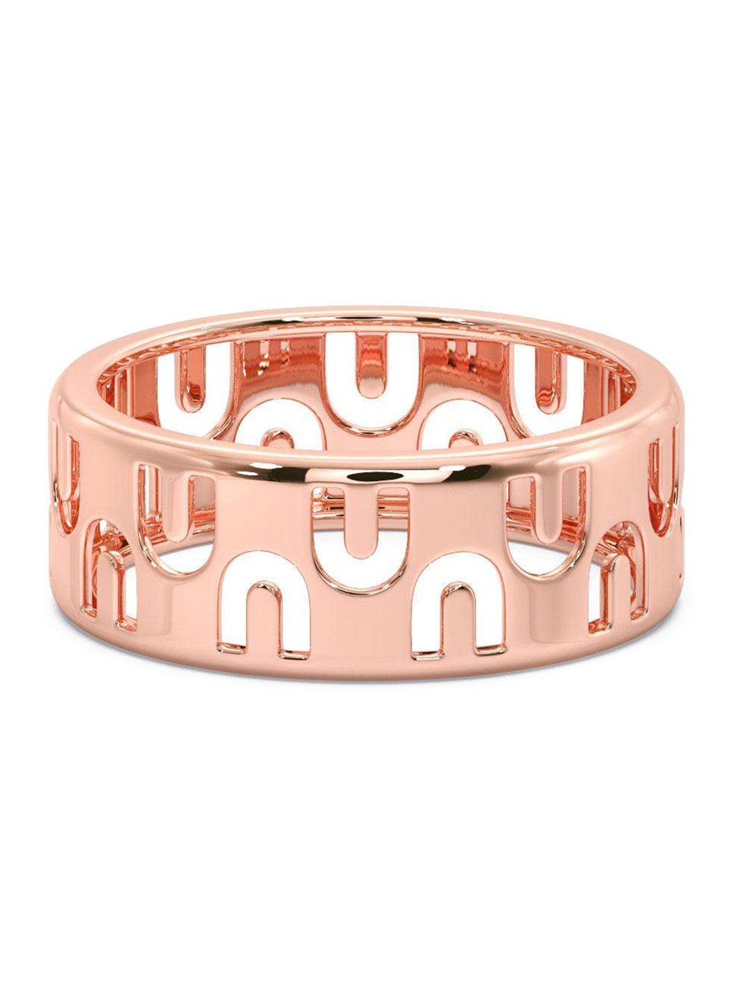 

CANDERE A KALYAN JEWELLERS COMPANY Men 18KT Rose Gold Ring-3.75gm