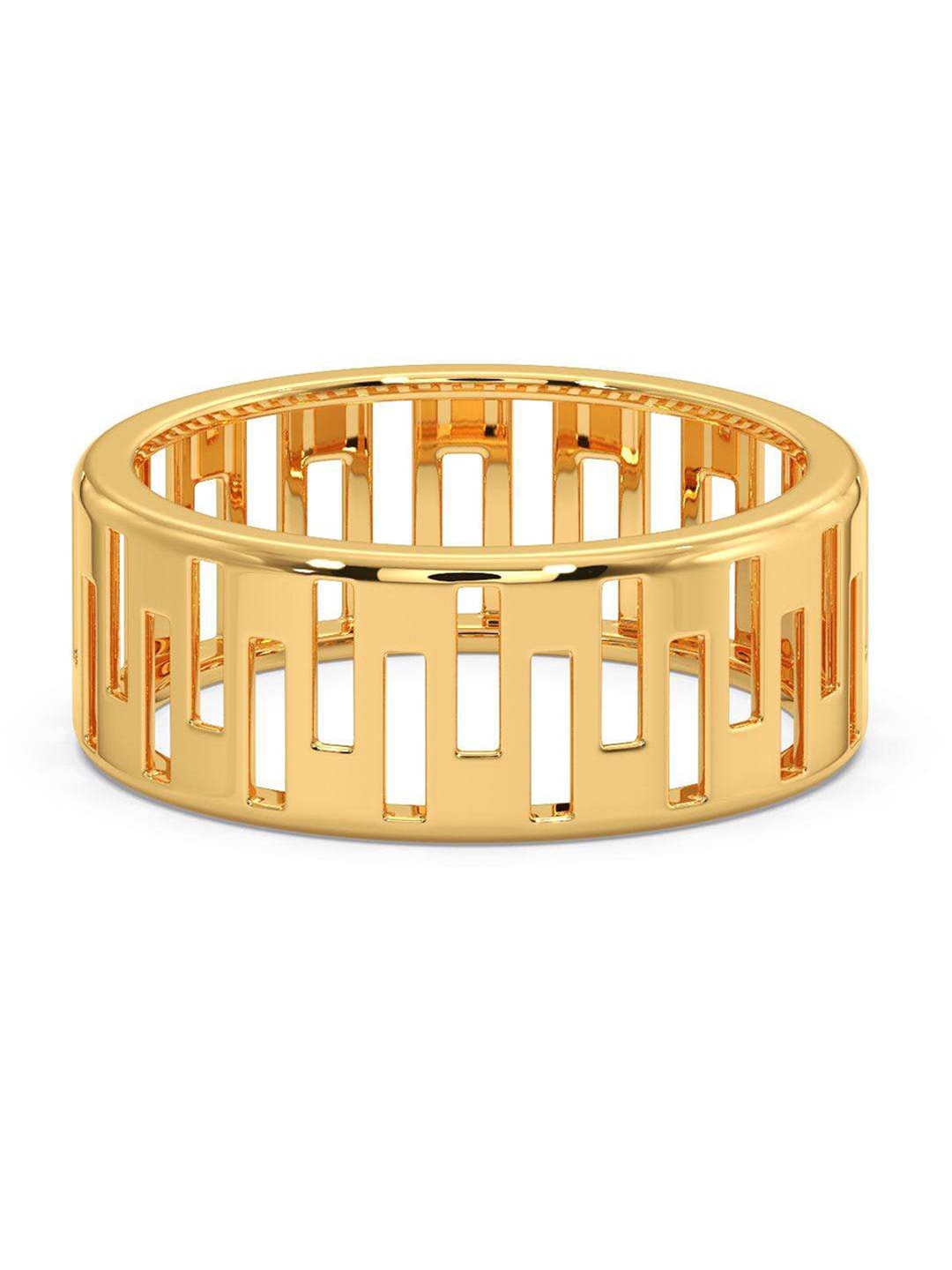 

CANDERE A KALYAN JEWELLERS COMPANY Men 14KT BIS Hallmark Gold Ring- 3.53gm