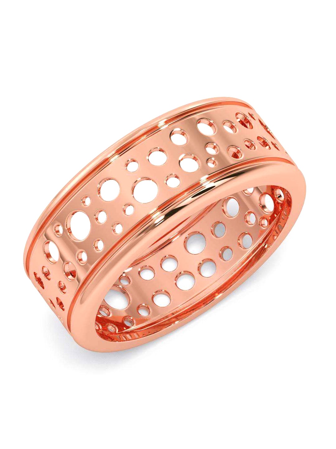 

CANDERE A KALYAN JEWELLERS COMPANY Men 14KT Rose Gold Ring-4.26gm