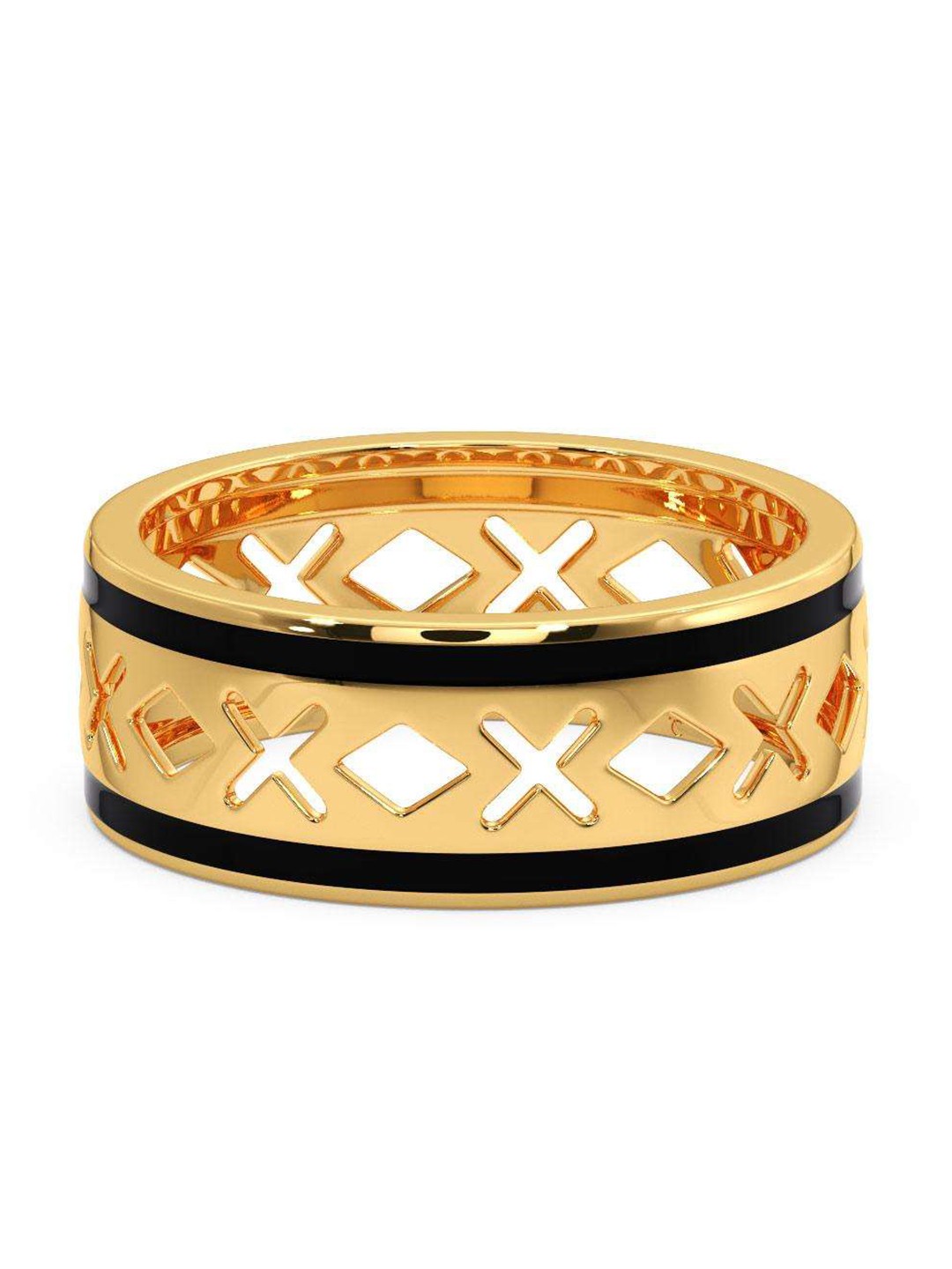 

CANDERE A KALYAN JEWELLERS COMPANY Men 14KT Gold Finger Ring-3.53 g