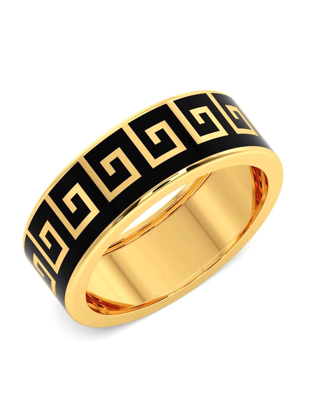 

CANDERE A KALYAN JEWELLERS COMPANY Men 14KT BIS Hallmark Gold Ring 4.15 g