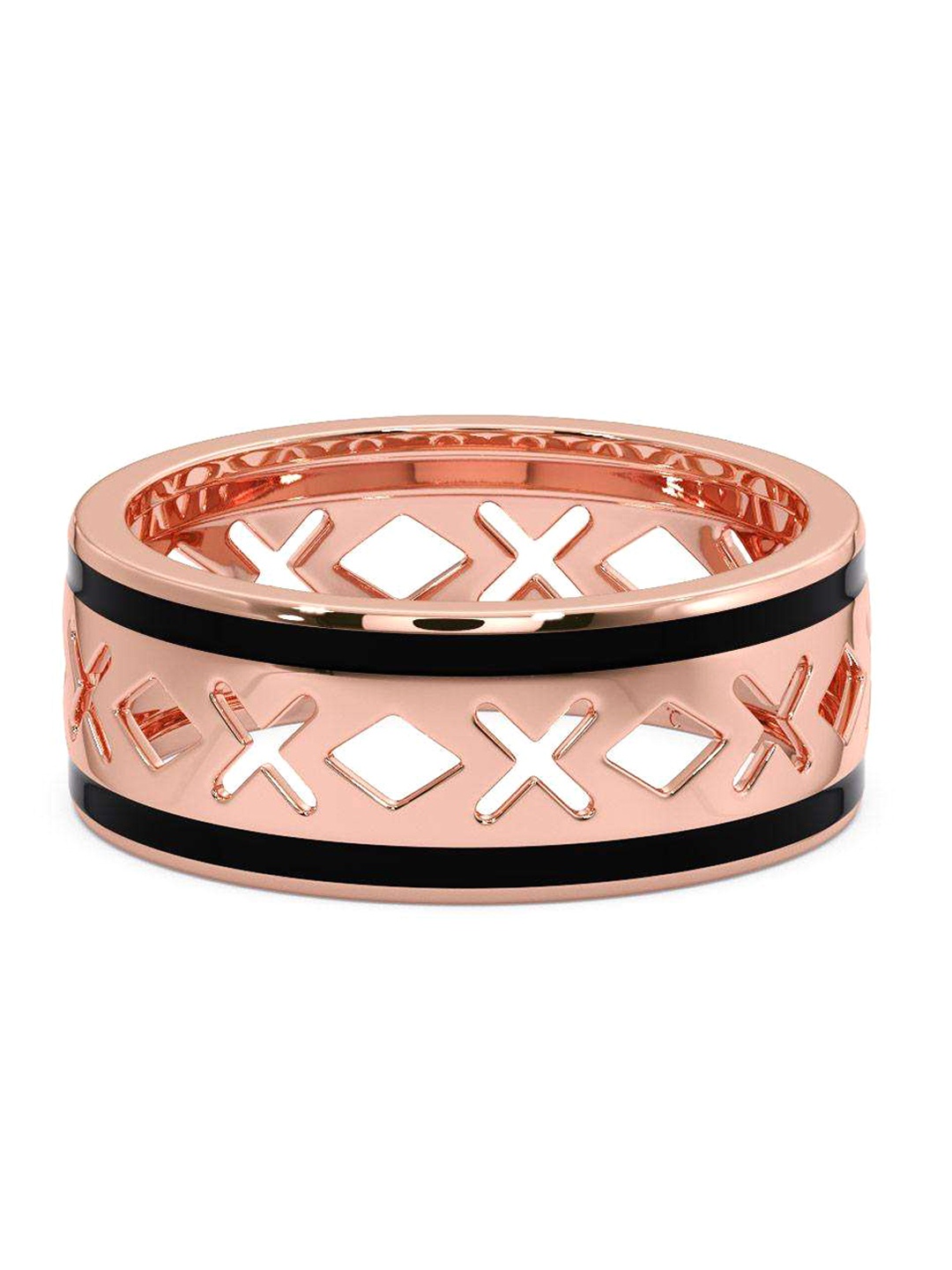 

CANDERE A KALYAN JEWELLERS COMPANY Men 14KT Rose Gold Ring-2.92gm