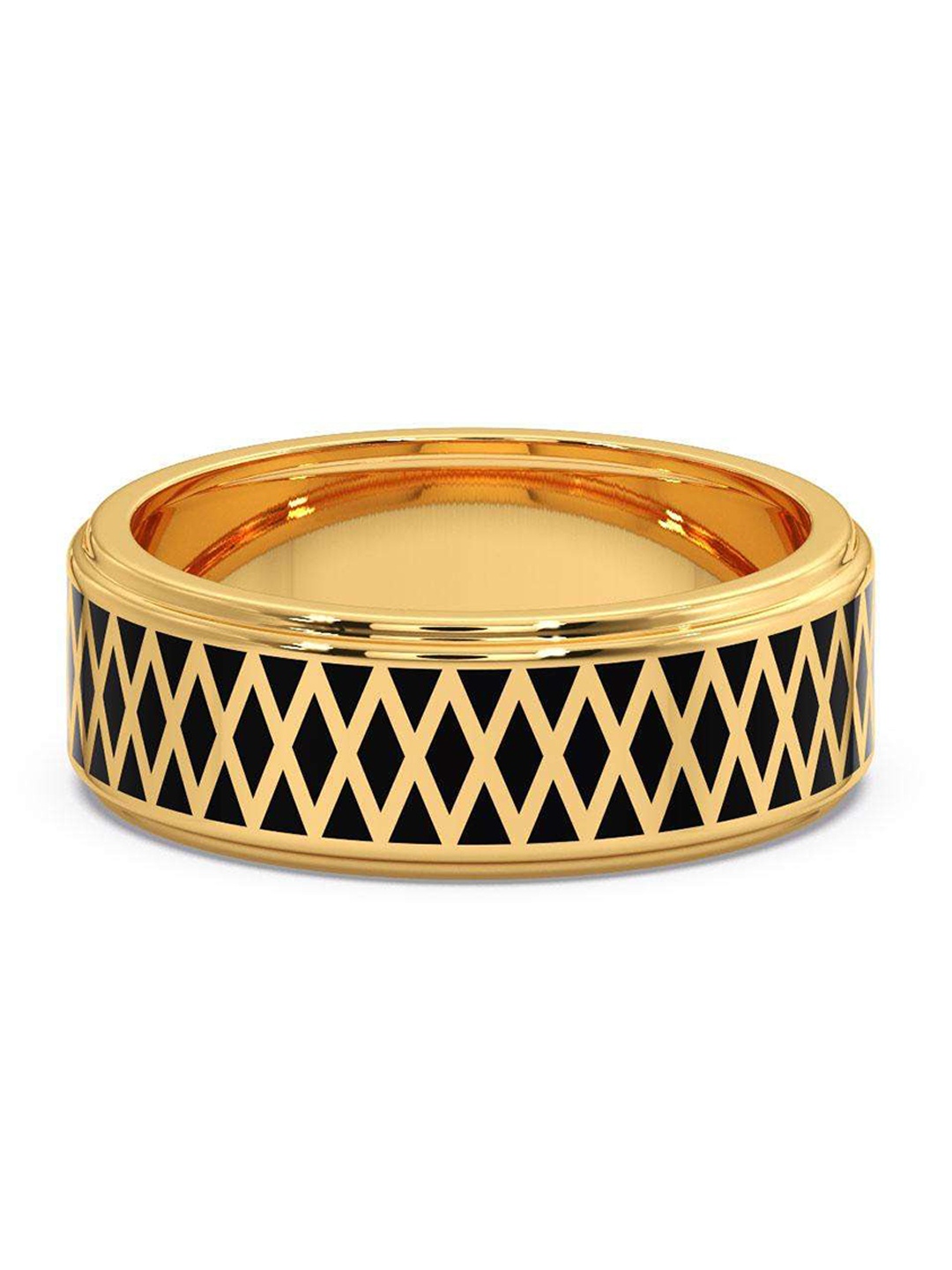 

CANDERE A KALYAN JEWELLERS COMPANY Men 18KT BIS Hallmark Gold Ring- 5.65gm