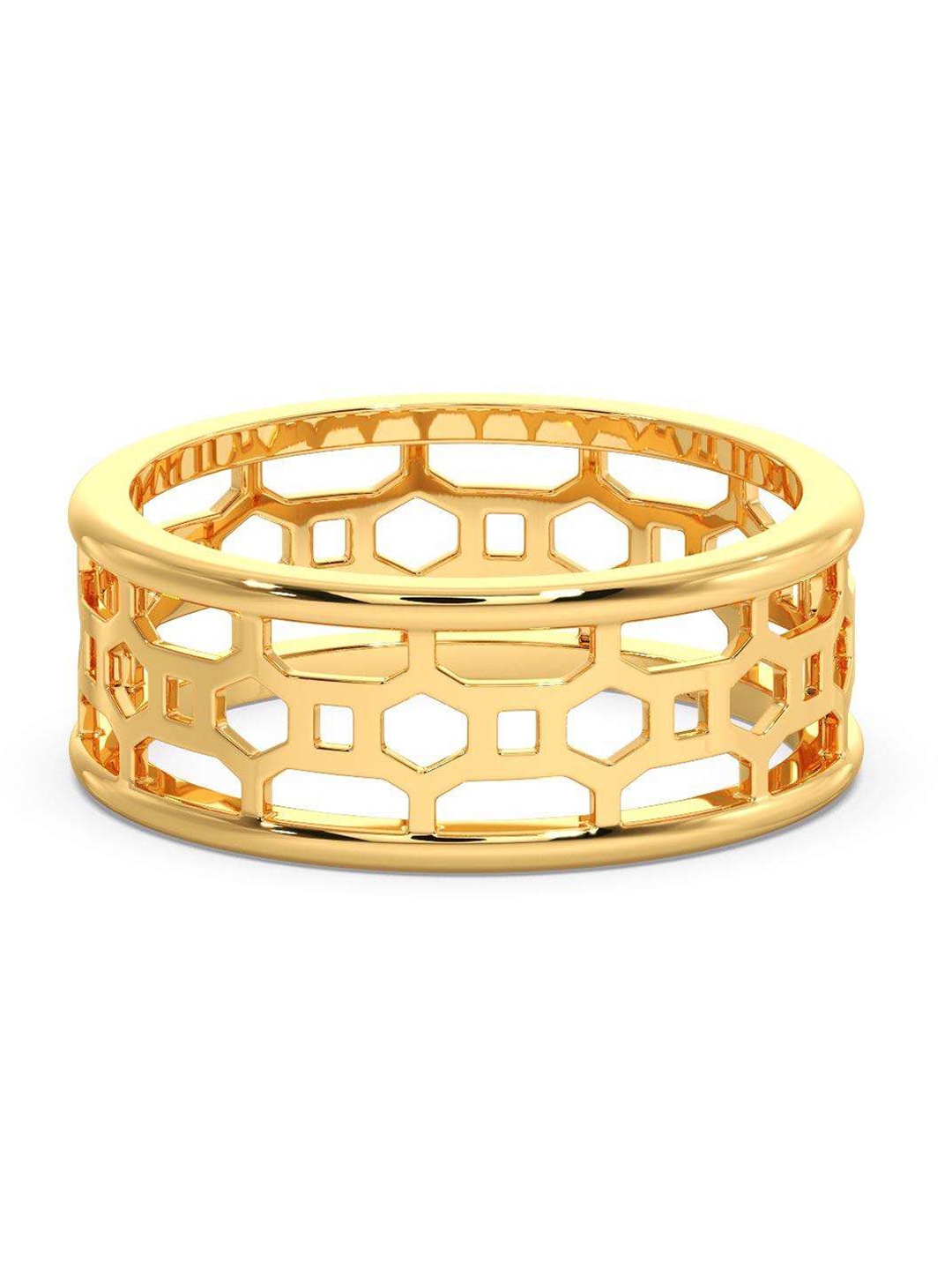 

CANDERE A KALYAN JEWELLERS COMPANY Men 14KT BIS Hallmark Gold Ring-3.7 g