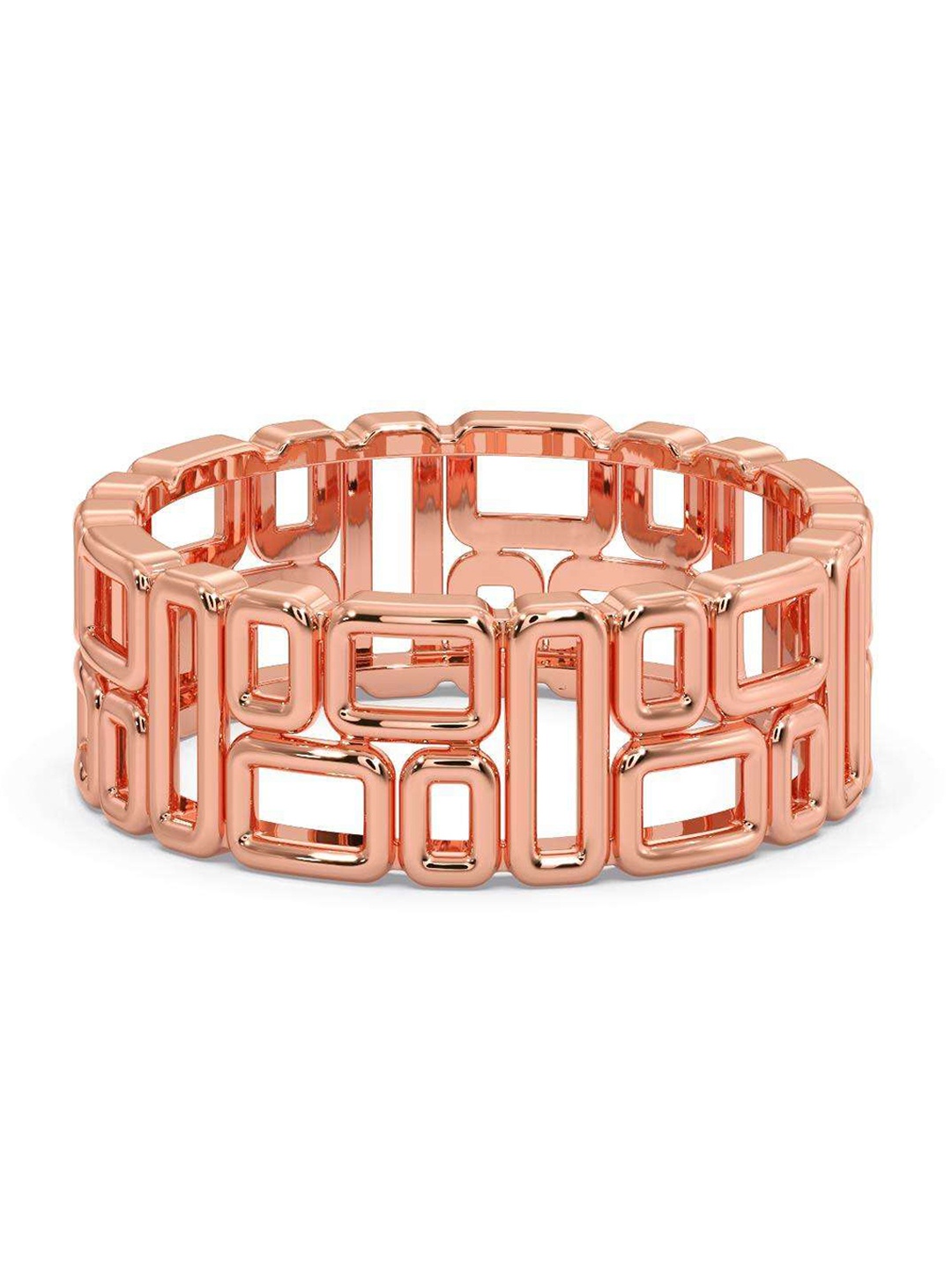 

CANDERE A KALYAN JEWELLERS COMPANY Men 14KT Rose Gold Ring-3.38gm