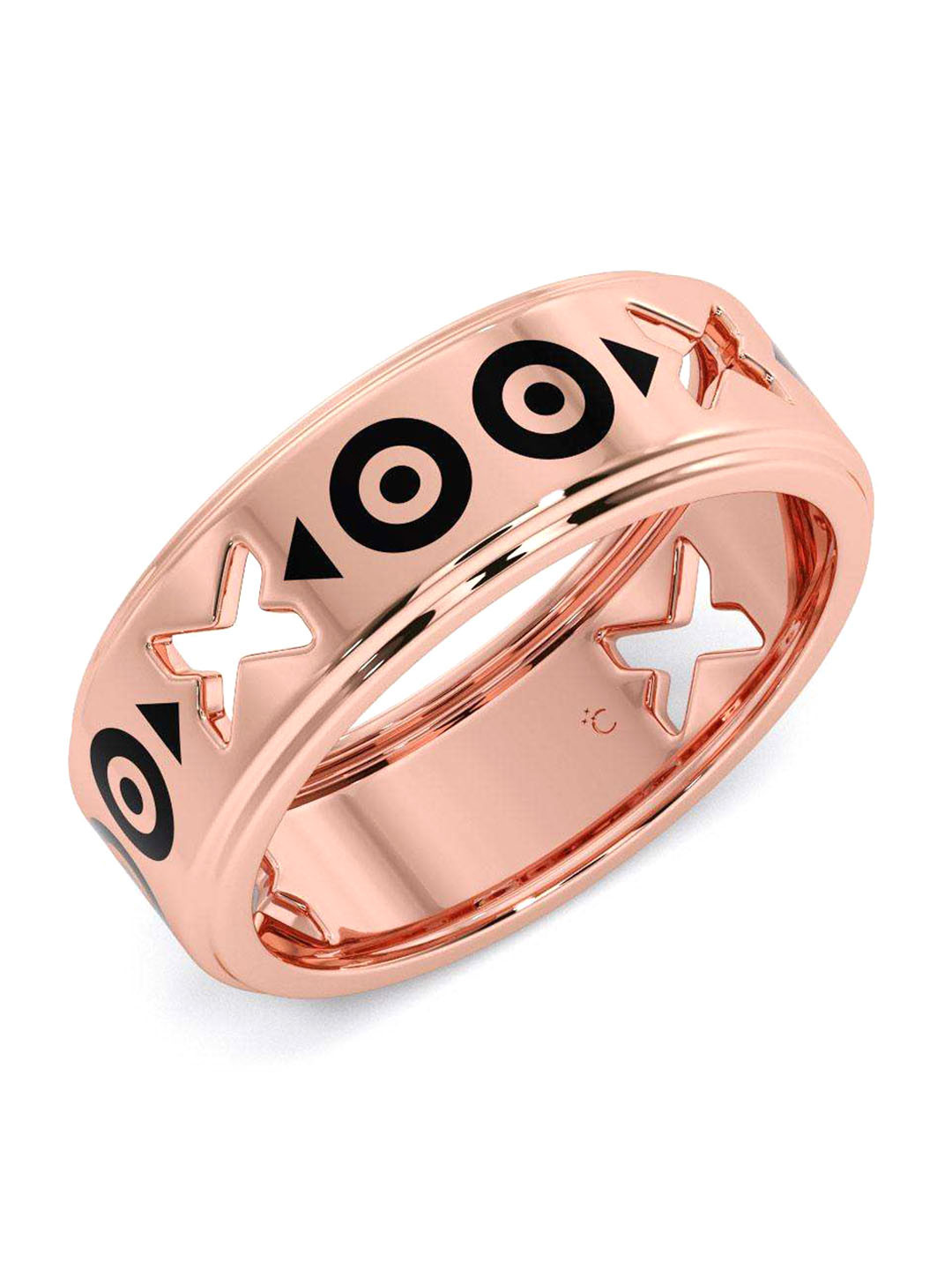 

CANDERE A KALYAN JEWELLERS COMPANY Men 18KT BIS Hallmark Rose Gold Ring-5.62gm