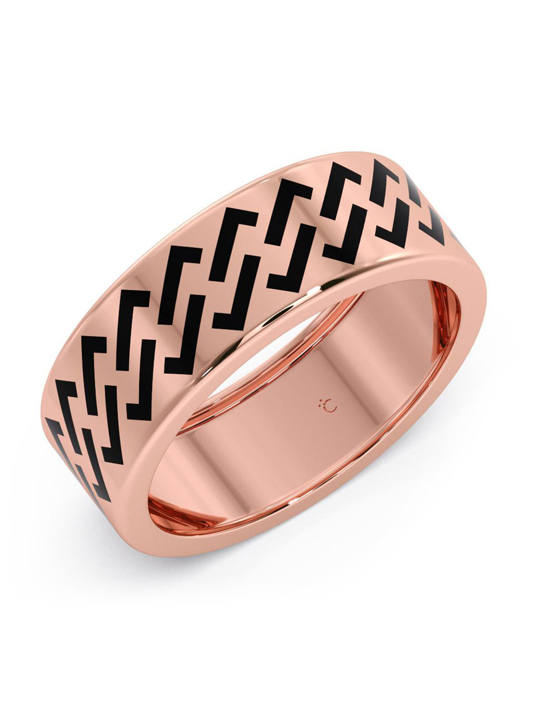 

CANDERE A KALYAN JEWELLERS COMPANY Men 14KT BIS Hallmark Rose Gold Ring-4.43gm