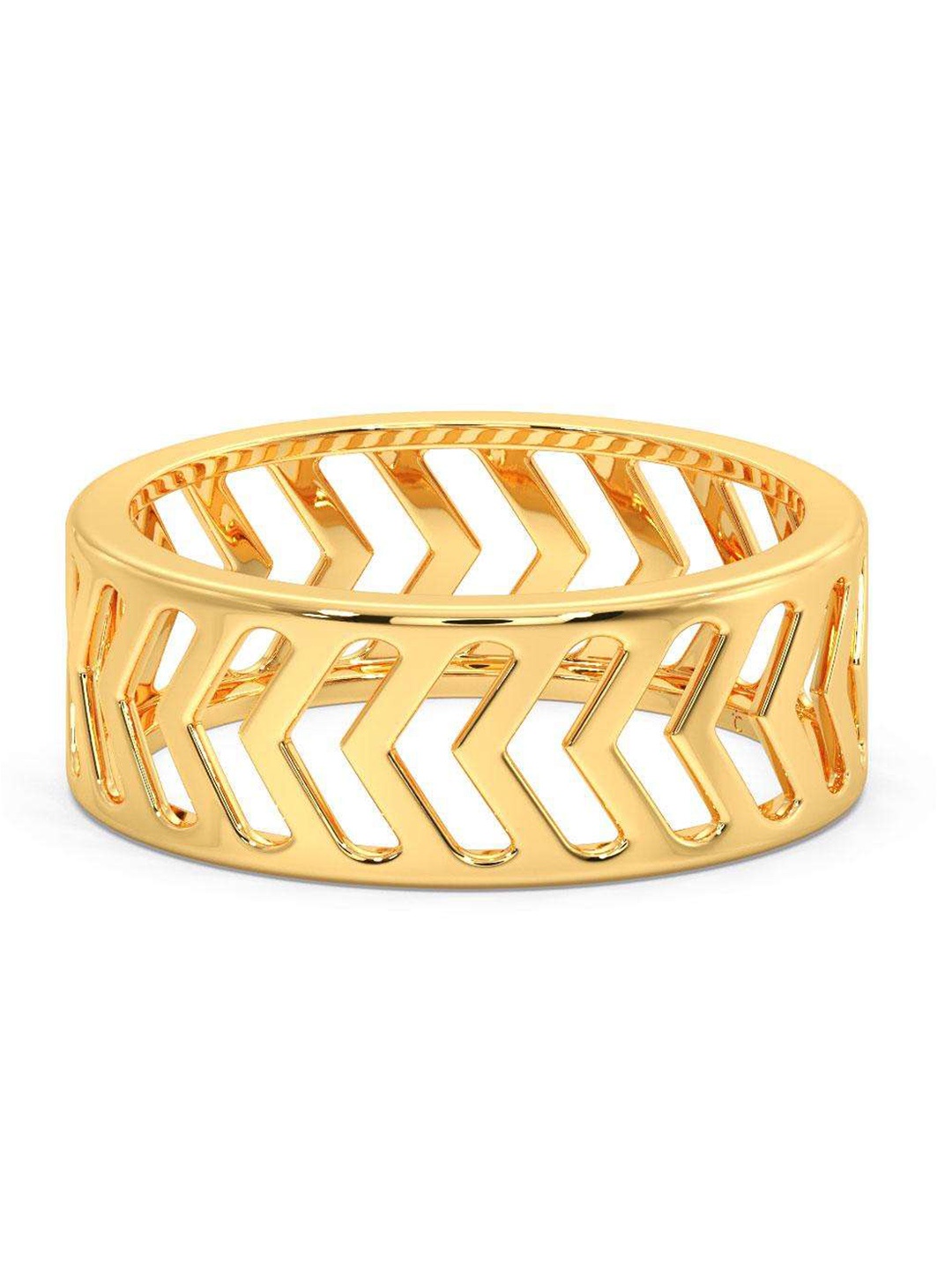 

CANDERE A KALYAN JEWELLERS COMPANY Men 14KT Gold Finger Ring-3.64 gm