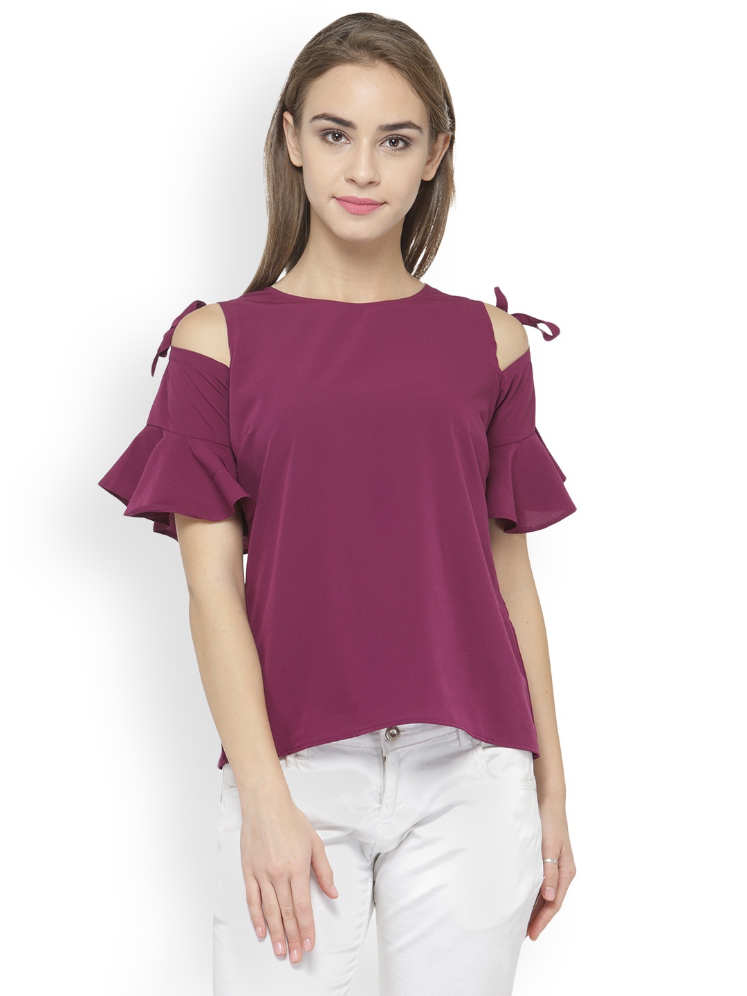 

plusS Women Purple Solid Top