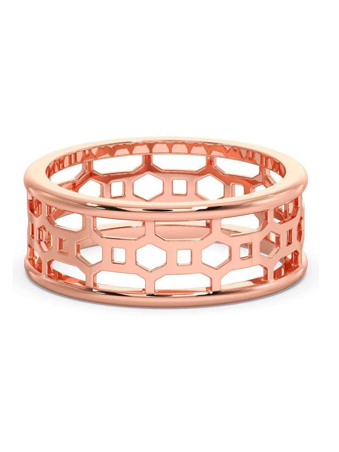 

CANDERE A KALYAN JEWELLERS COMPANY Men 14KT Rose Gold Ring-3.03gm