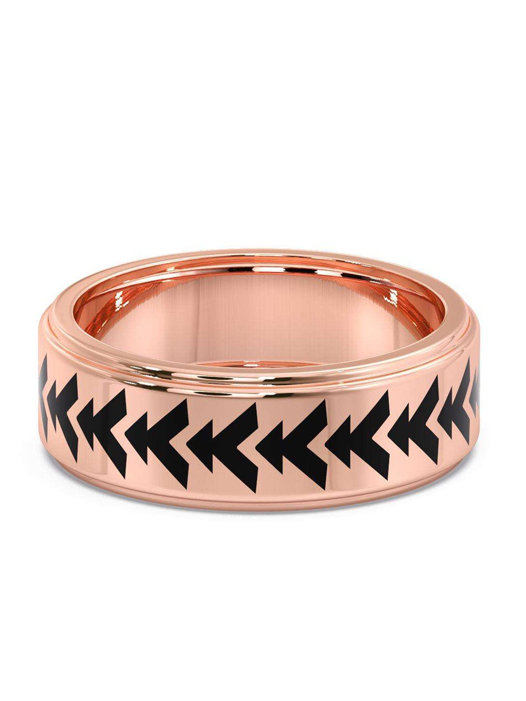

CANDERE A KALYAN JEWELLERS COMPANY Men 14KT Rose Gold Ring-4.86gm