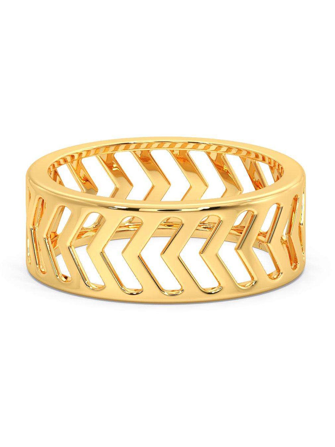 

CANDERE A KALYAN JEWELLERS COMPANY Men 18KT BIS Hallmark Gold Finger Ring- 3.85 g