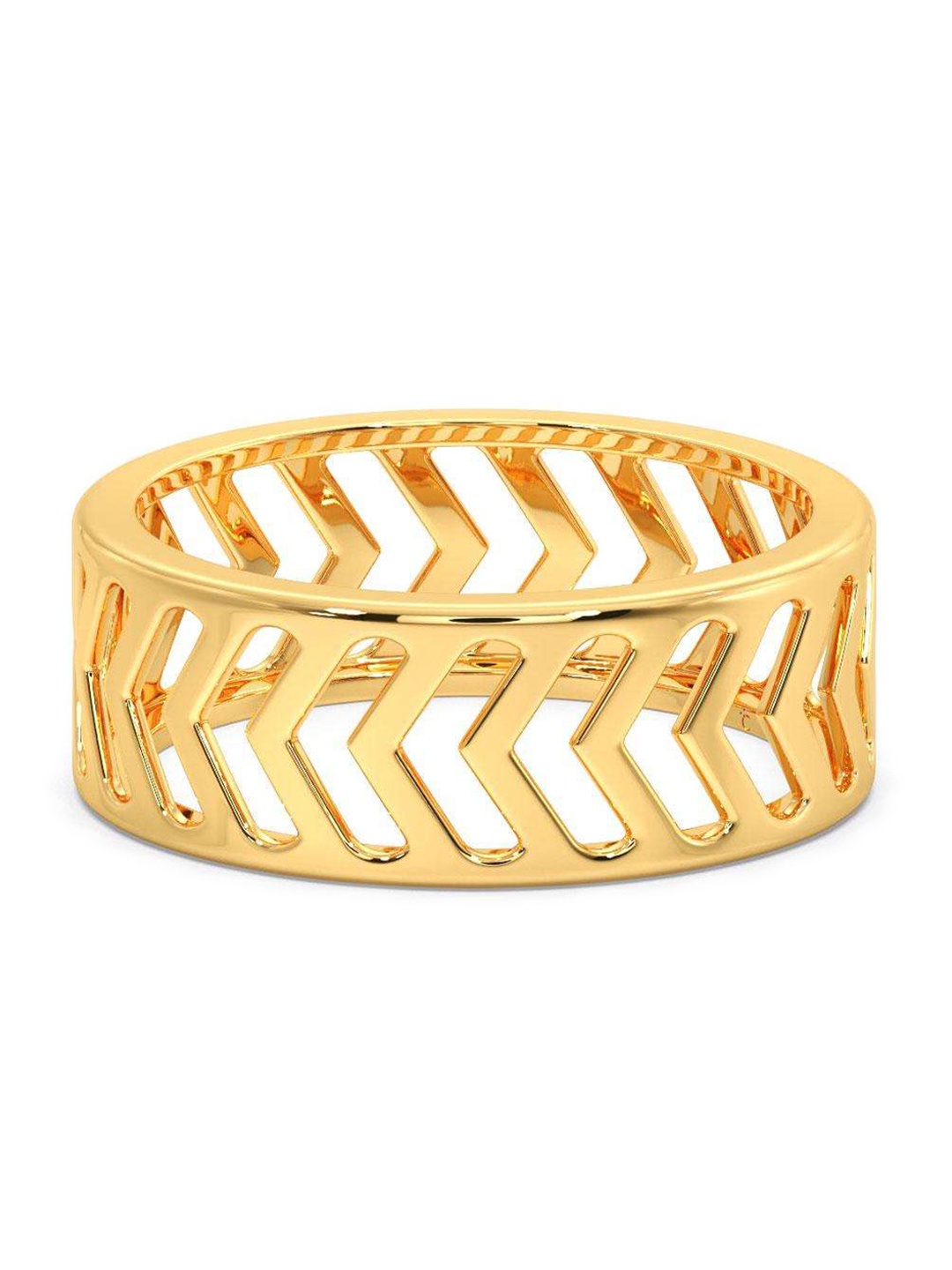 

CANDERE A KALYAN JEWELLERS COMPANY Men 18KT Gold Ring-3.77gm