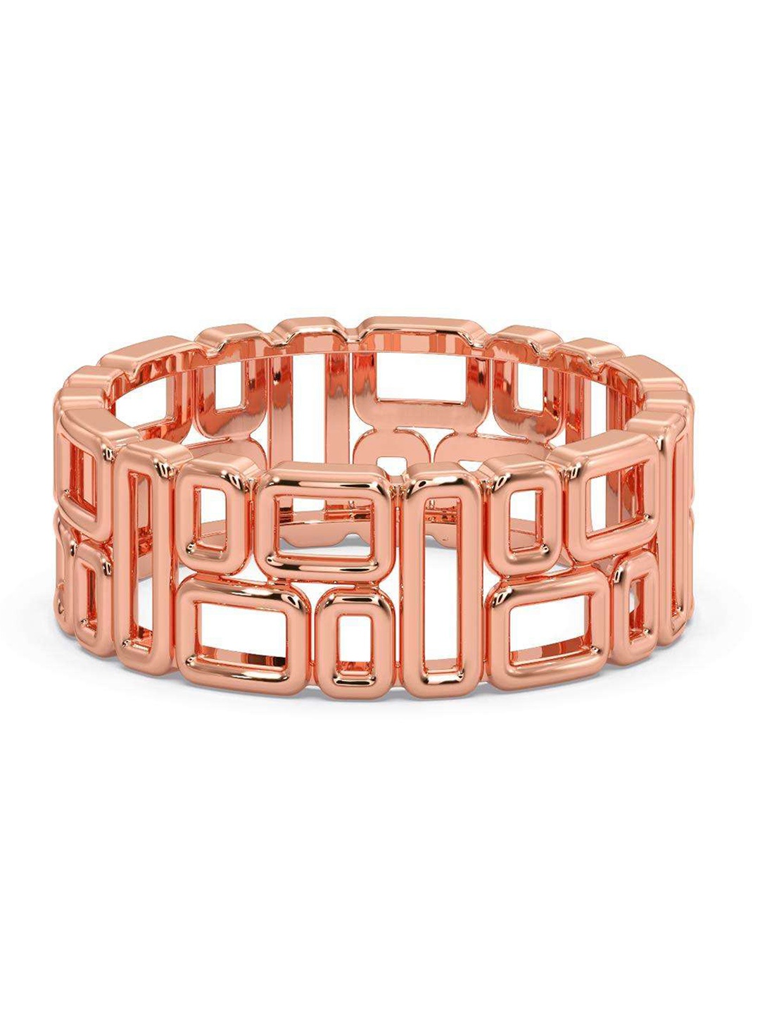 

CANDERE A KALYAN JEWELLERS COMPANY 18KT Men Rose Gold Finger Ring-3.83 g
