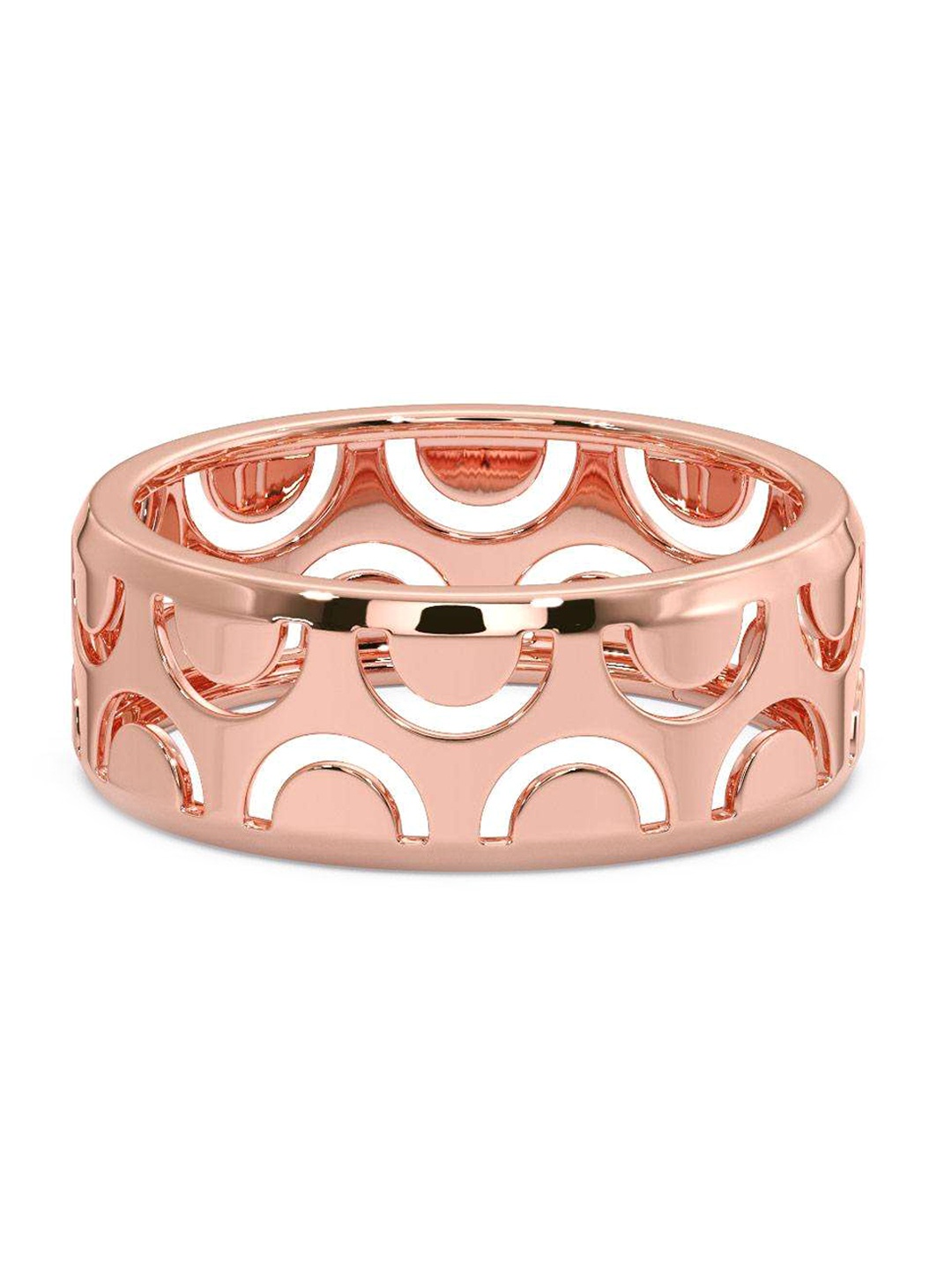 

CANDERE A KALYAN JEWELLERS COMPANY Men 18KT Rose Gold Ring 4.5 g