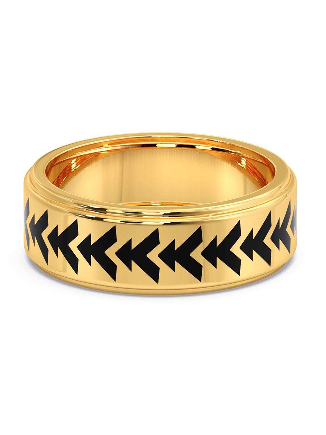 

CANDERE A KALYAN JEWELLERS COMPANY Men 18KT BIS Hallmark Gold Ring- 5.22gm