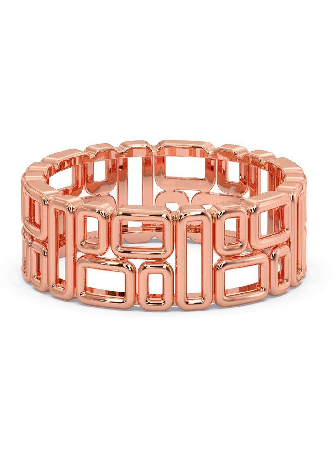 

CANDERE A KALYAN JEWELLERS COMPANY Men 14KT Rose Gold Finger Ring-3.15 gm