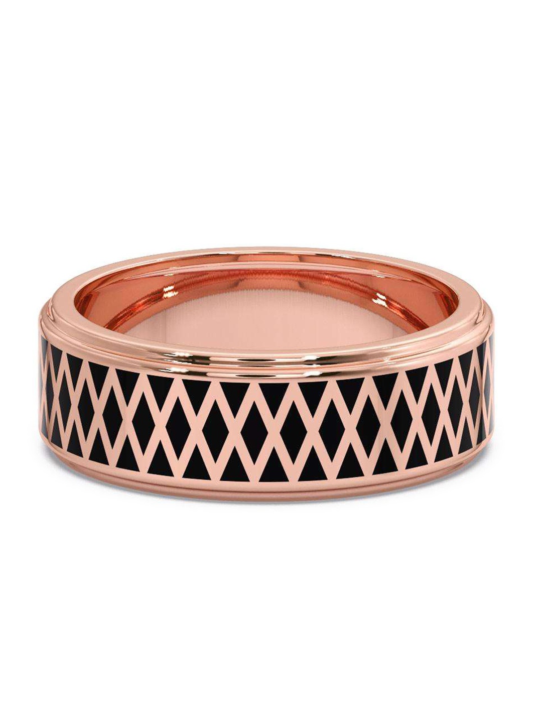

CANDERE A KALYAN JEWELLERS COMPANY Men 14KT Rose Gold Ring 4.2 g
