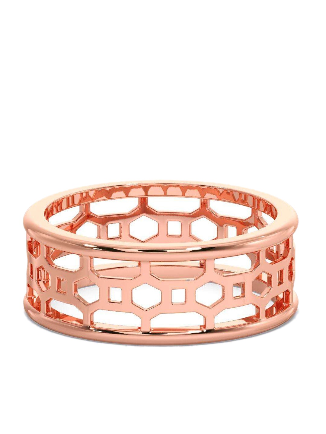 

CANDERE A KALYAN JEWELLERS COMPANY Men 14KT Rose Gold Ring - 3.4 gm