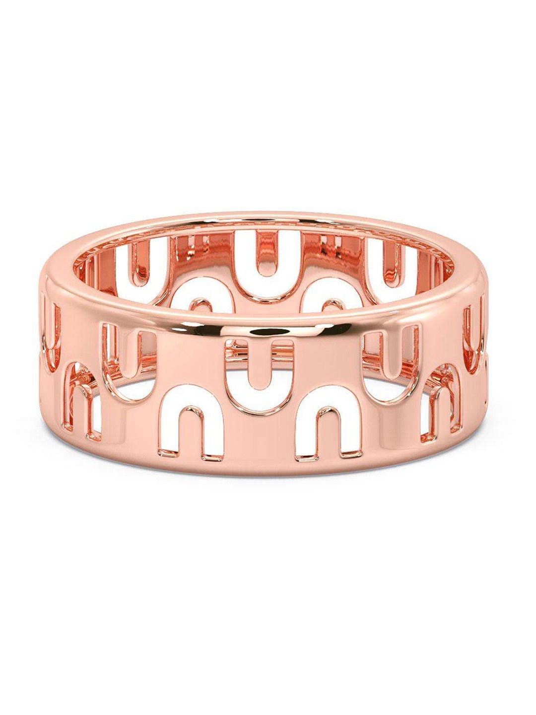 

CANDERE A KALYAN JEWELLERS COMPANY Men 14KT Rose Gold Ring - 3.38 gm