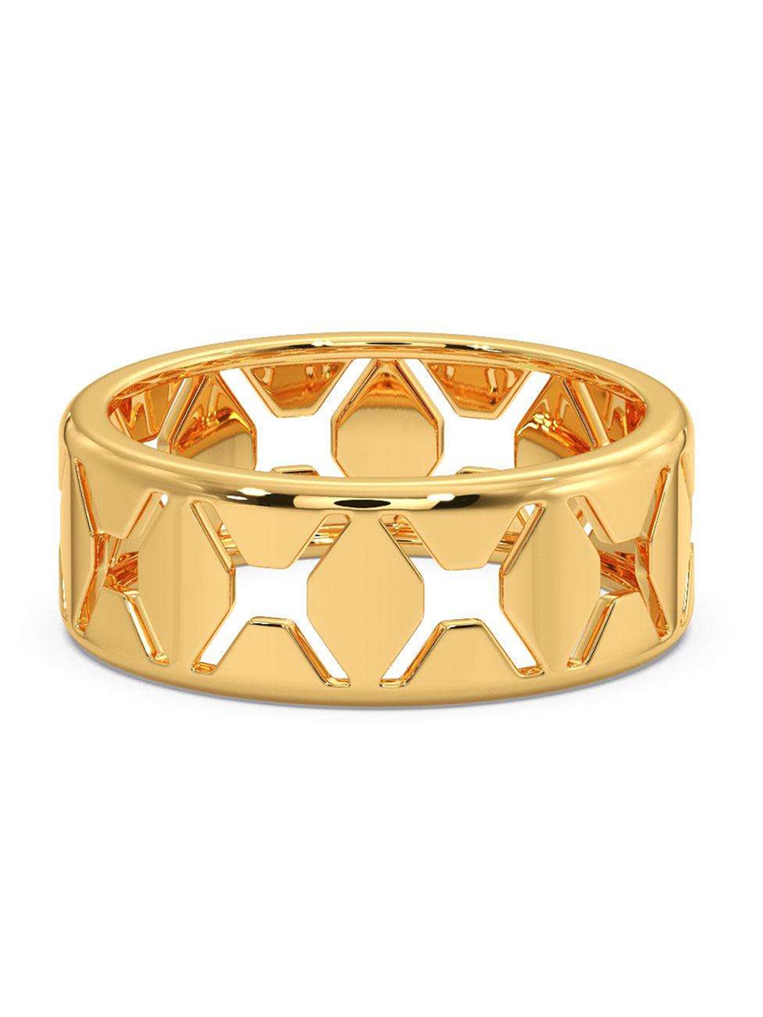 

CANDERE A KALYAN JEWELLERS COMPANY Men 14KT BIS Hallmark Gold Finger Ring - 4.67 gm