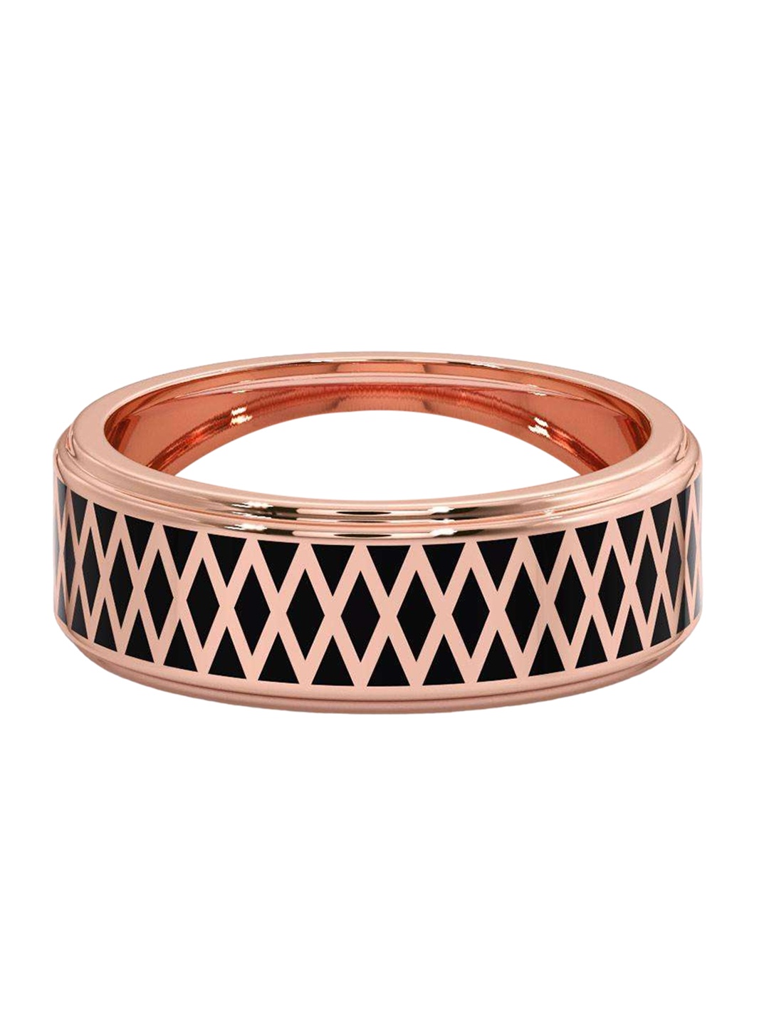 

CANDERE A KALYAN JEWELLERS COMPANY Men 14KT Rose Gold Ring-4.88 g
