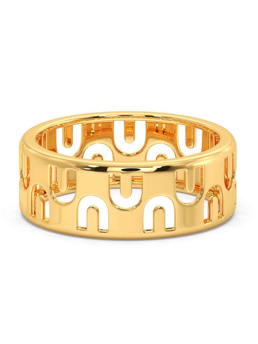 

CANDERE A KALYAN JEWELLERS COMPANY Men 14KT BIS Hallmark Gold Finger Ring-3.83gm