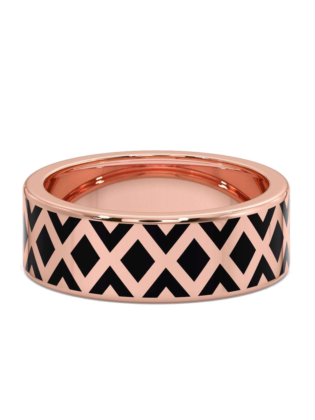 

CANDERE A KALYAN JEWELLERS COMPANY Men 18KT BIS Hallmark Rose Gold Ring- 6.05gm