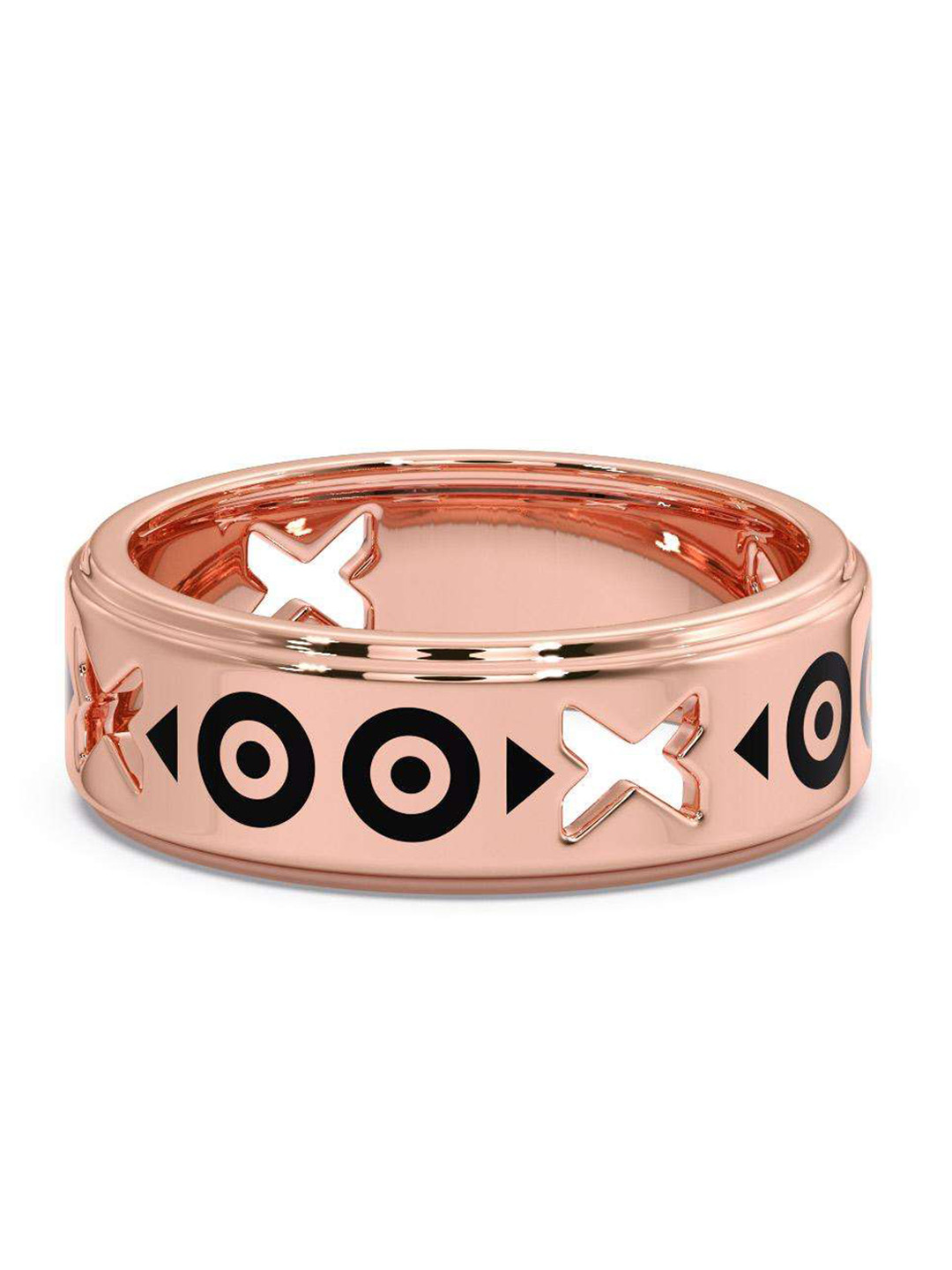 

CANDERE A KALYAN JEWELLERS COMPANY Men 18KT Rose Gold Ring-5.33gm