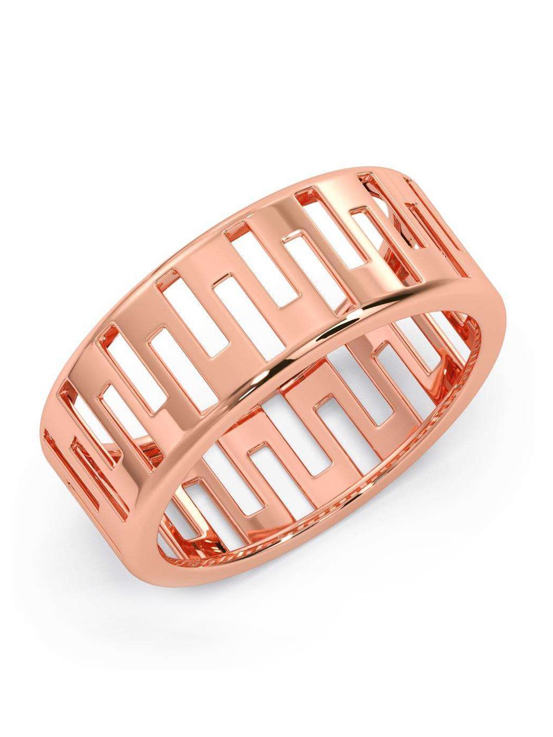 

CANDERE A KALYAN JEWELLERS COMPANY Men 14KT BIS Hallmark Rose Gold Ring- 3 g
