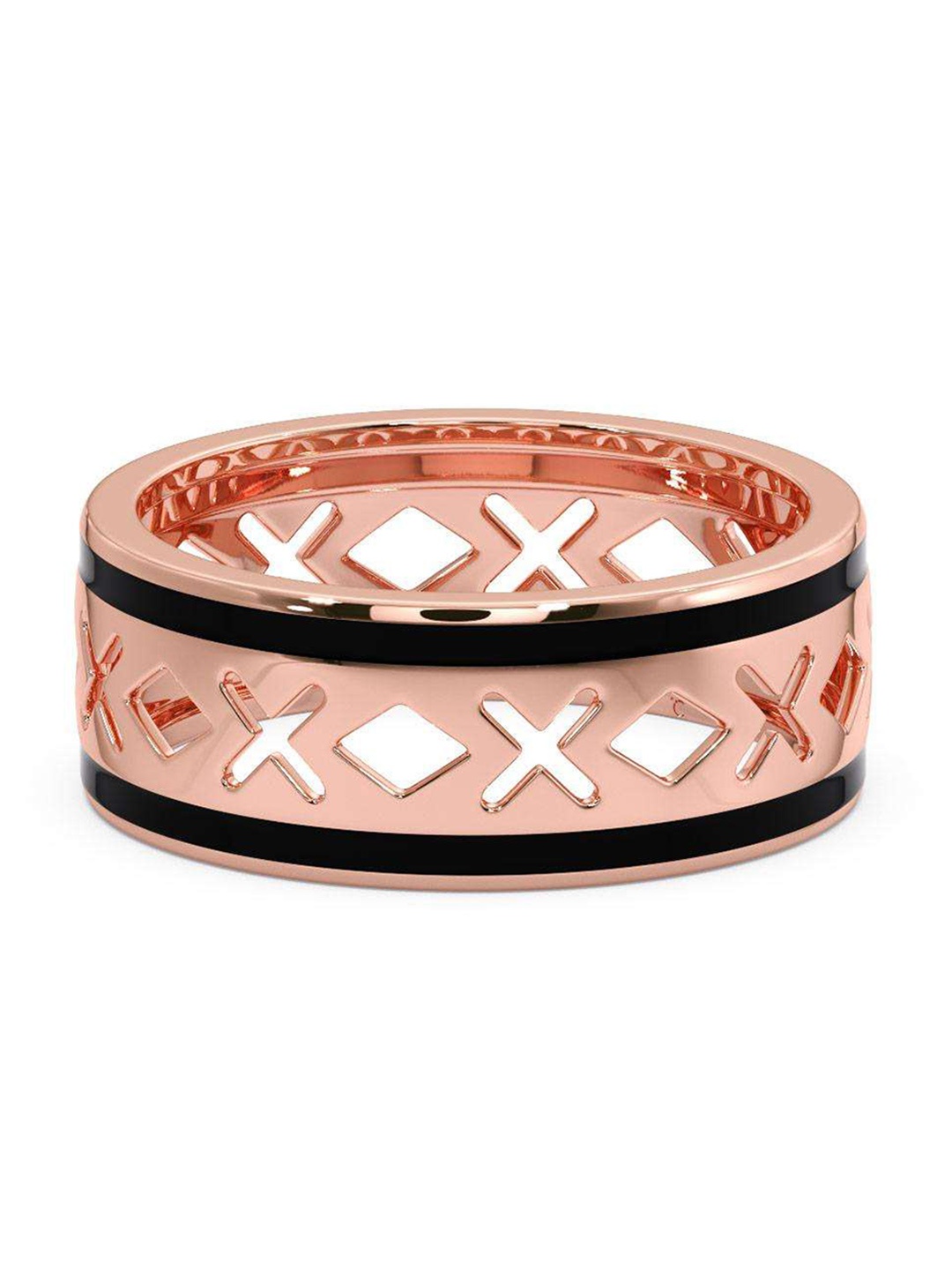 

CANDERE A KALYAN JEWELLERS COMPANY Men 18KT Rose Gold Ring-4.39gm