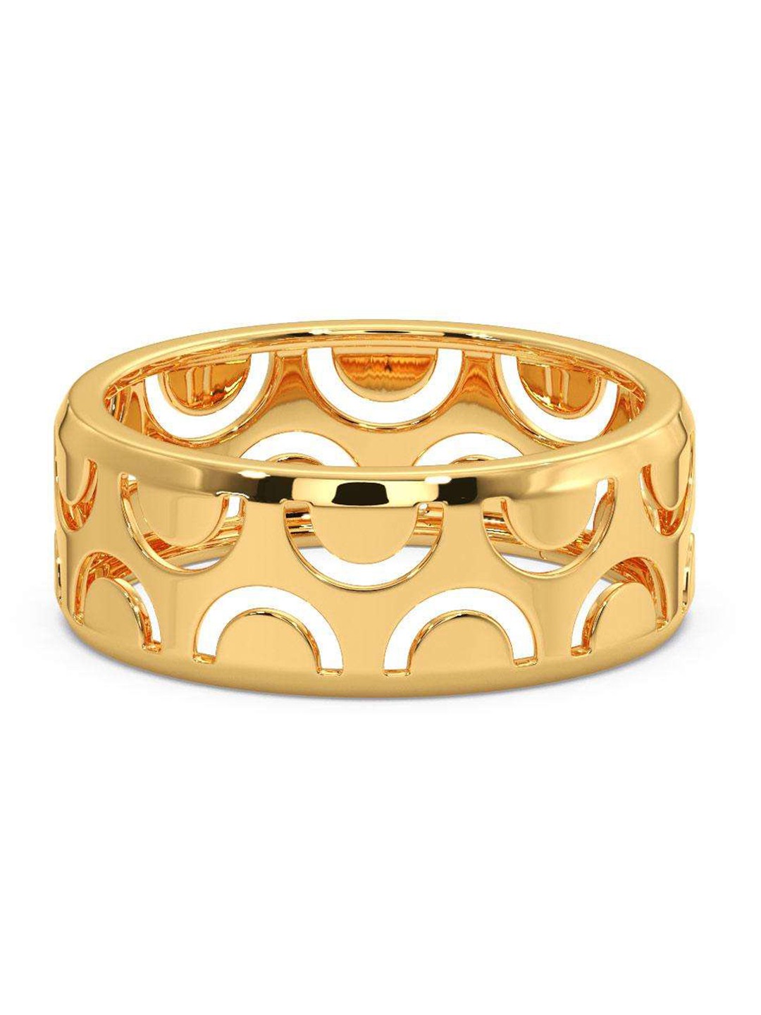 

CANDERE A KALYAN JEWELLERS COMPANY Men 18KT BIS Hallmark Gold Ring-4.13 g