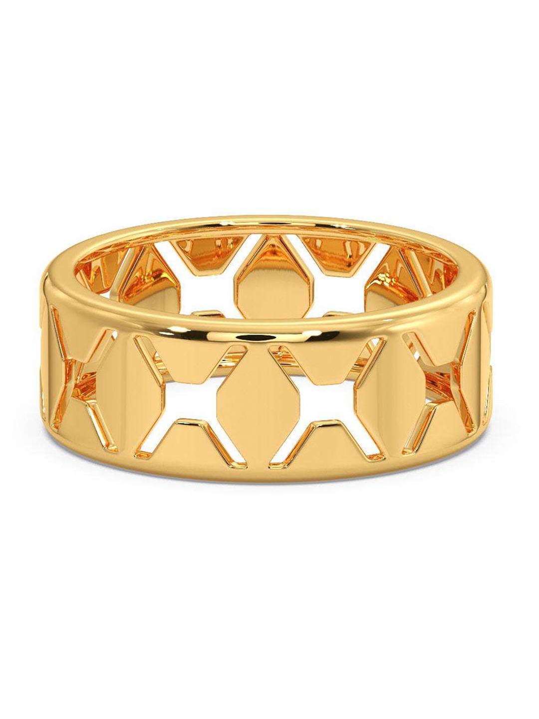 

CANDERE A KALYAN JEWELLERS COMPANY Men 18KT BIS Hallmark Gold Ring- 5.34 gm