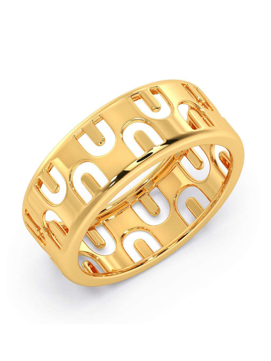

CANDERE A KALYAN JEWELLERS COMPANY Men 14KT BIS Hallmark Gold Finger Ring-3.57gm