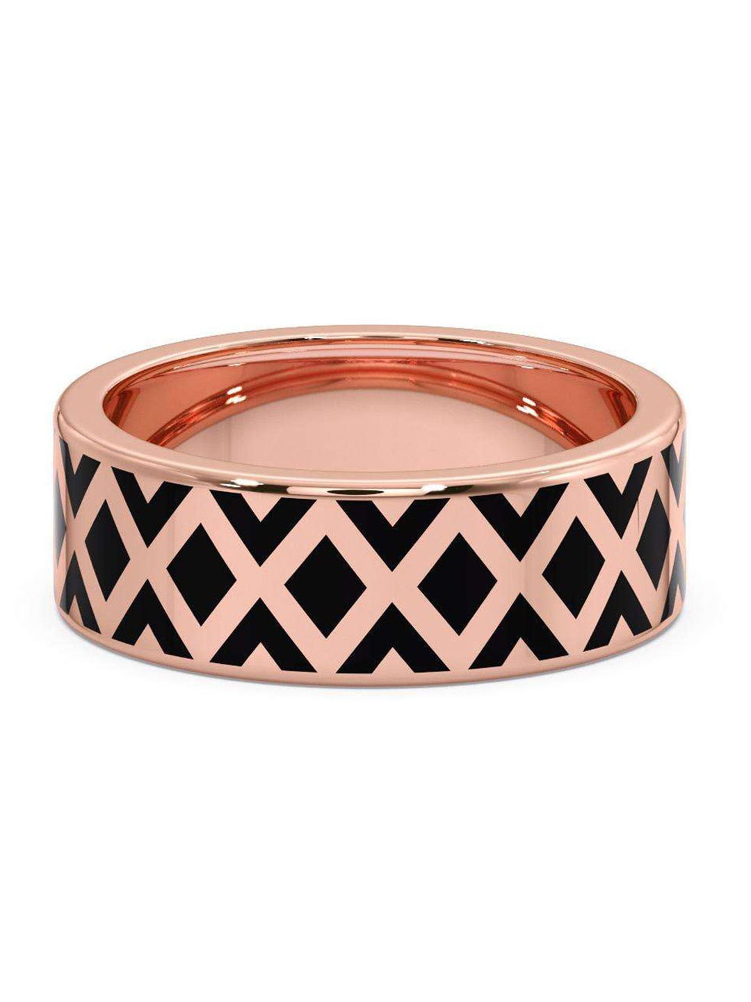 

CANDERE A KALYAN JEWELLERS COMPANY Men 14KT Rose Gold Ring - 3.94 gm