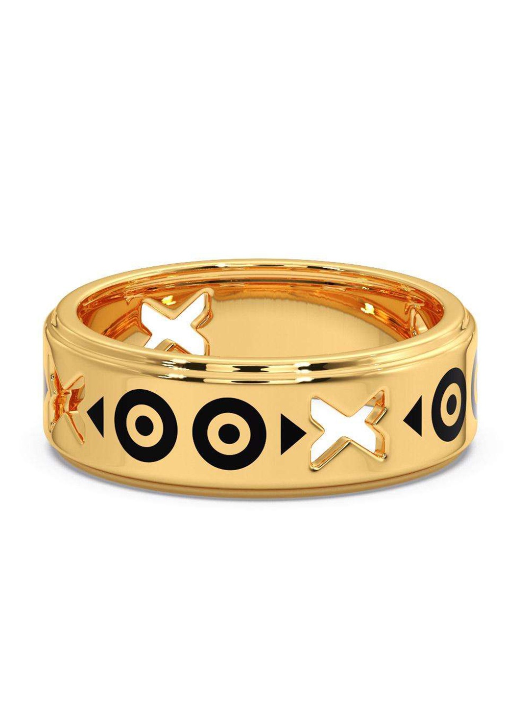 

CANDERE A KALYAN JEWELLERS COMPANY Men 14KT BIS Hallmark Gold Ring-4.96 gm