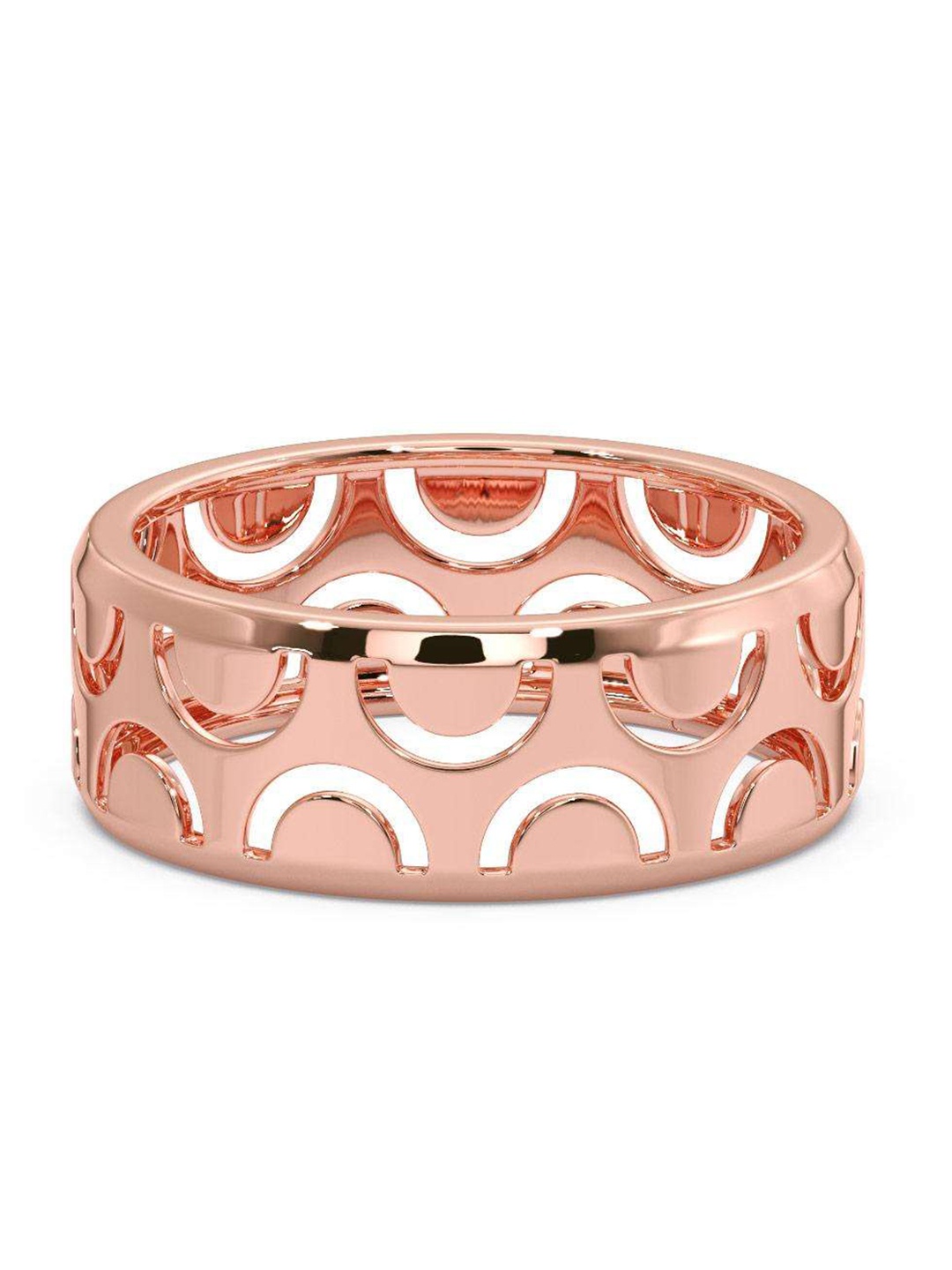 

CANDERE A KALYAN JEWELLERS COMPANY Men 18KT Rose Gold Ring-3.93gm