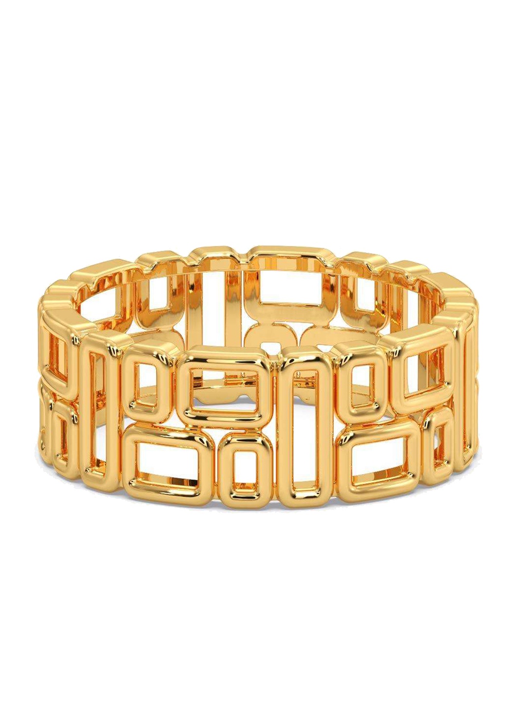 

CANDERE A KALYAN JEWELLERS COMPANY Men 18KT BIS Hallmark Gold Finger Ring-3.7 g