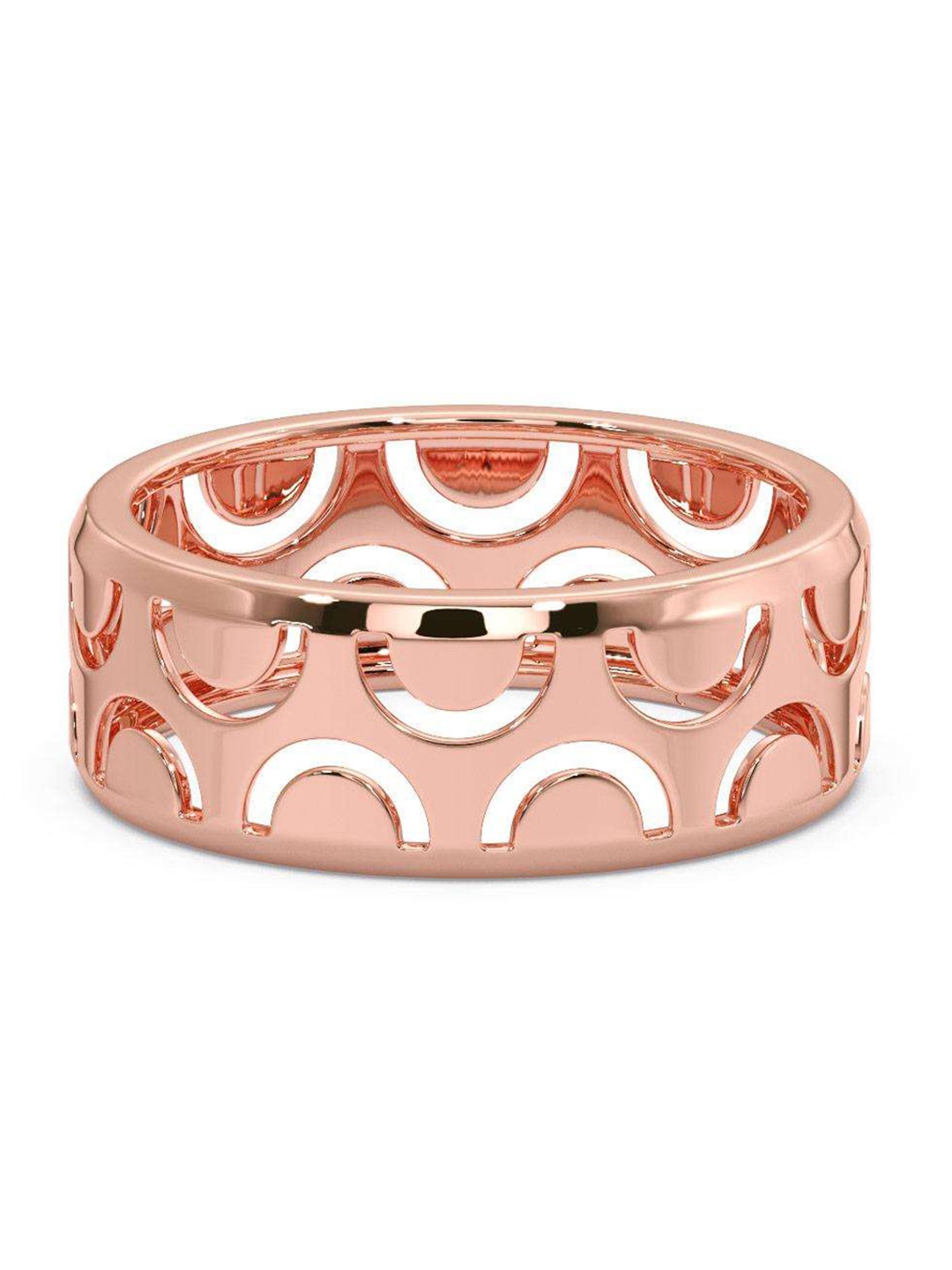 

CANDERE A KALYAN JEWELLERS COMPANY Men 14KT Rose Gold Ring - 3.2 gm