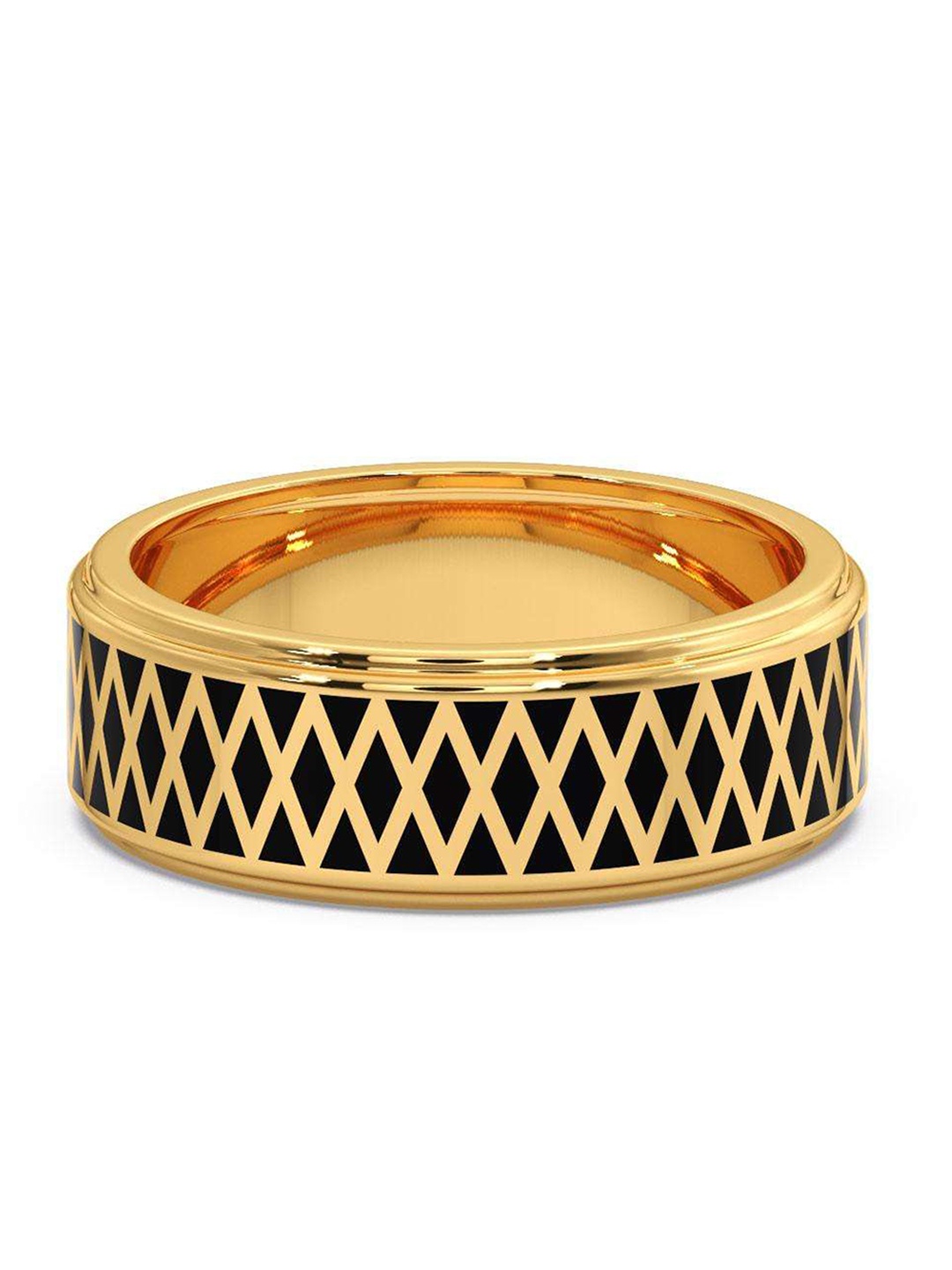 

CANDERE A KALYAN JEWELLERS COMPANY Men 18KT BIS Hallmark Gold Finger Ring- 4.95 gm